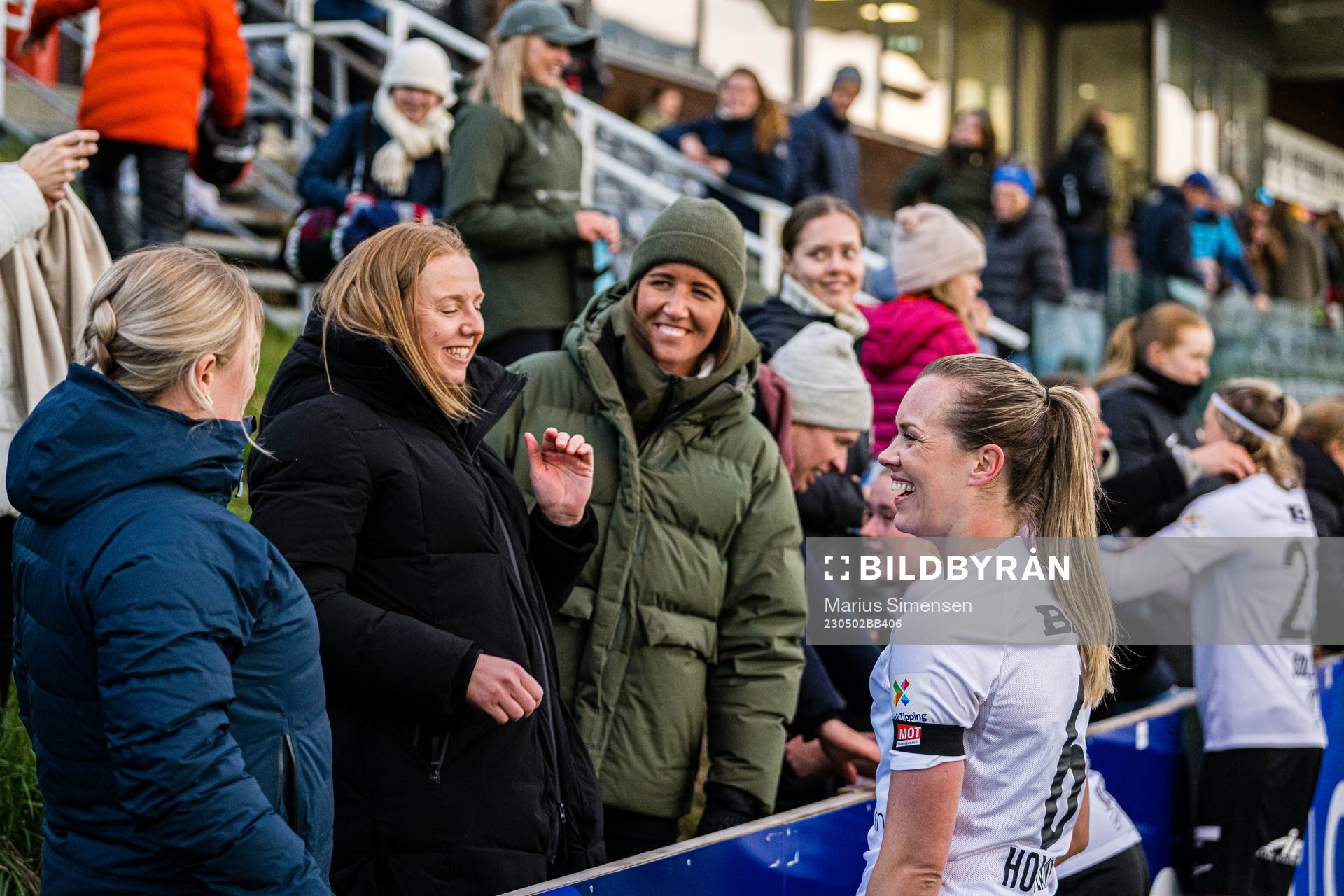 Stine Hovland of Arna-Bjørnar celebrates