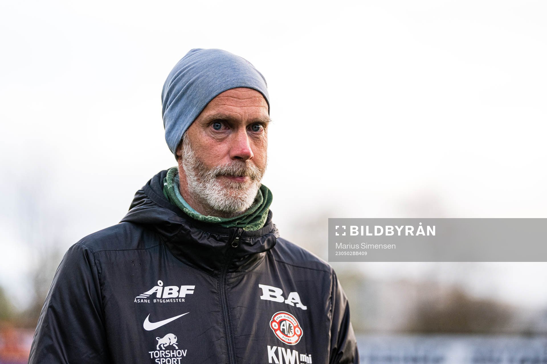 Bjarne Hagen, head coach of Arna-Bjørnar, after the Toppserien football match between Brann and Arna-Bjørnar on May 2, 2023 in Bergen.