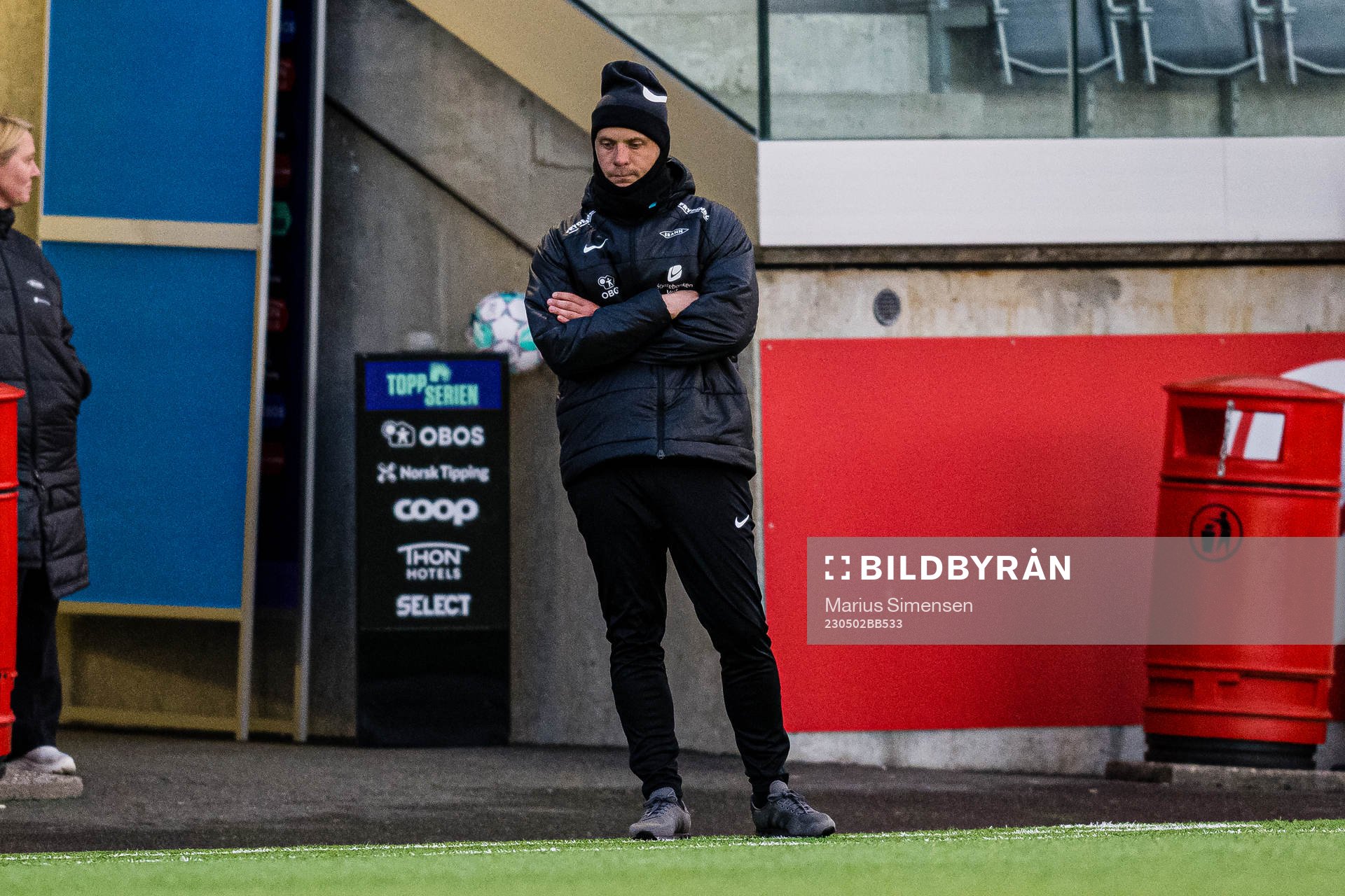 Olli Harder, head coach of Brann, looks dejected
