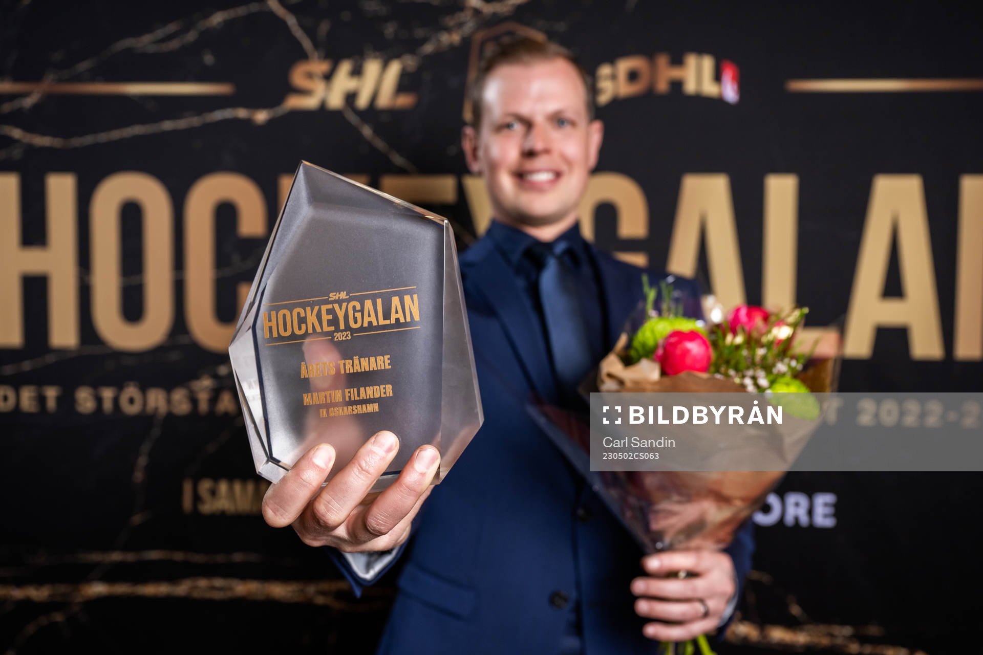 Årets tränare Martin Filander, IK Oskarshamn