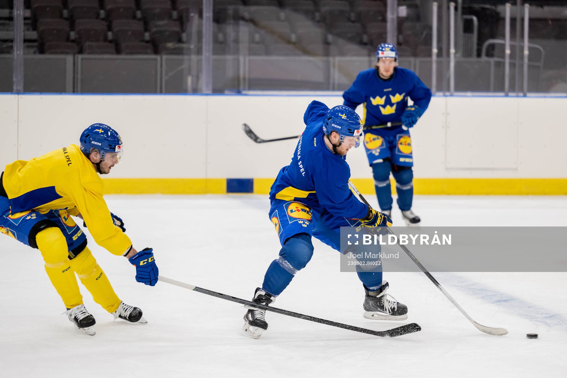 Hardy Häman Aktell and Alexander Nylander of Sweden at a