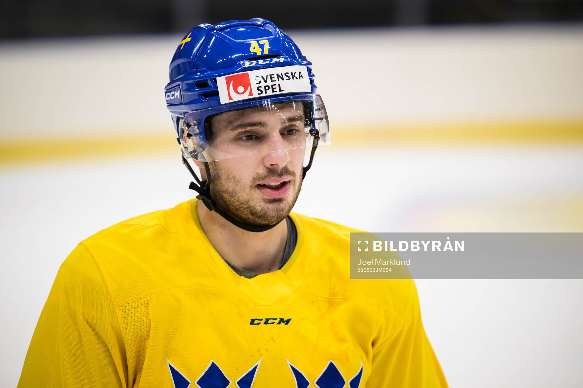 Hardy Häman Aktell of Sweden at a practice session