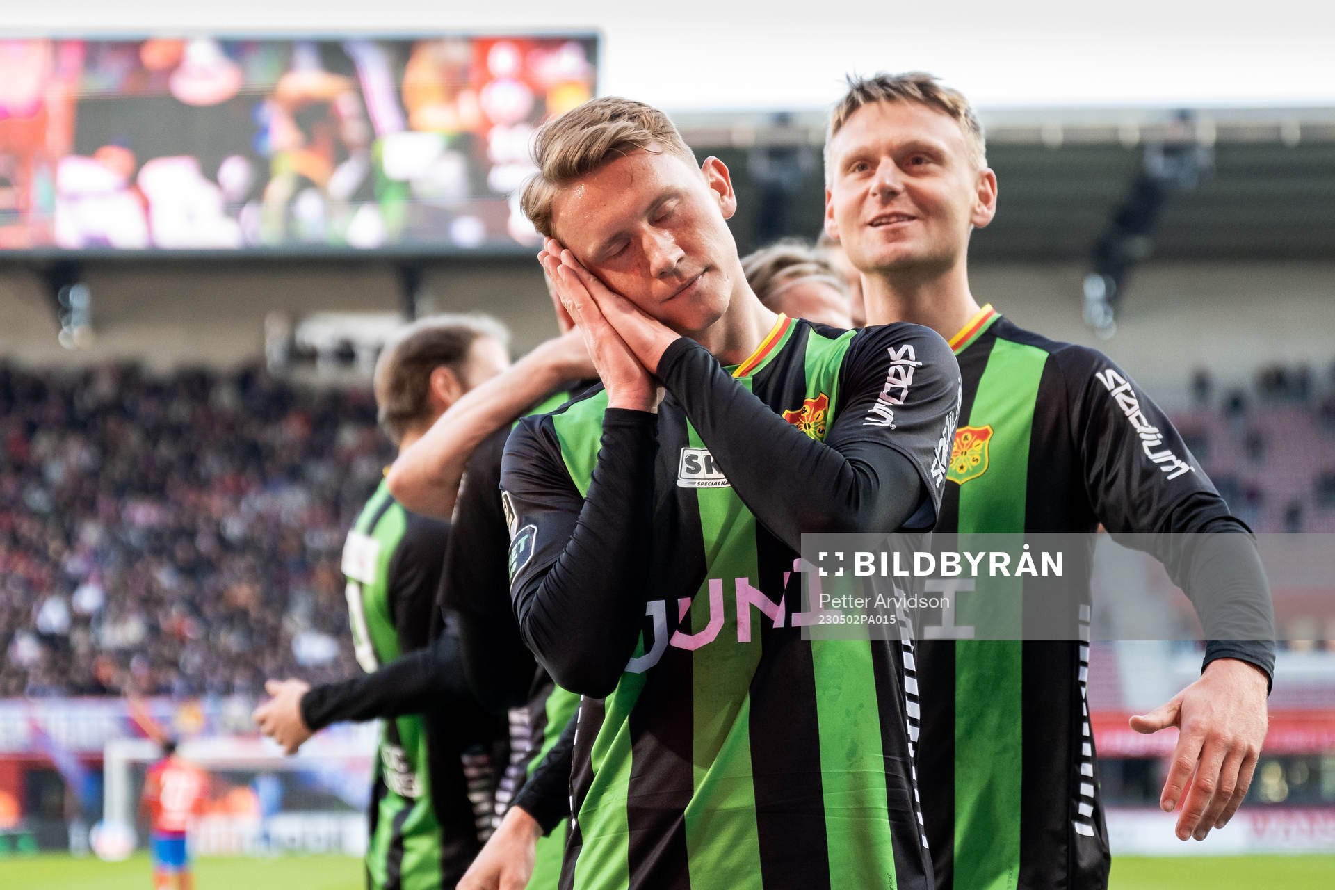 GAISs Julius Lindberg jublar