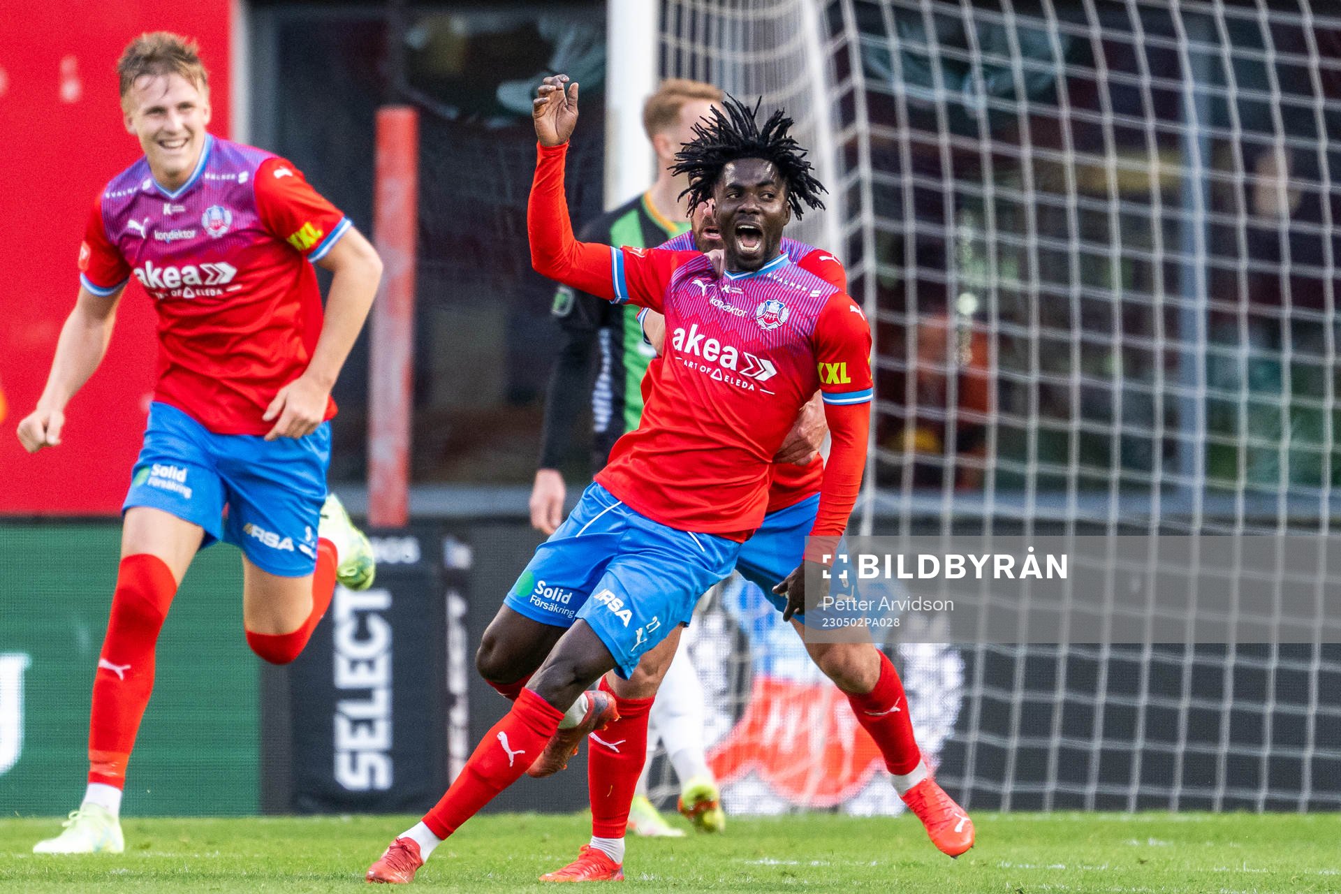 Helsingborgs Benjamin Acquah jublar