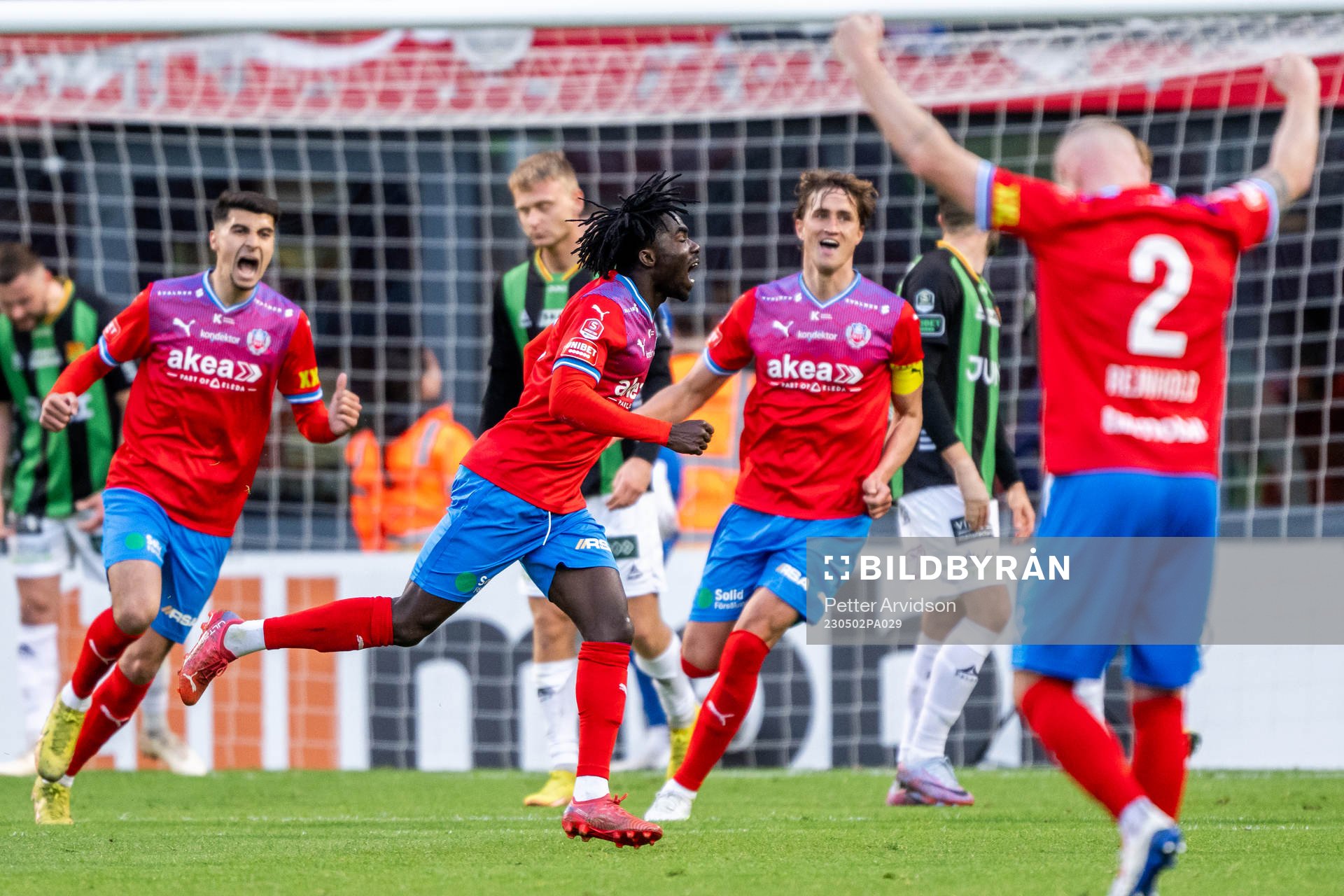 Helsingborgs Benjamin Acquah jublar