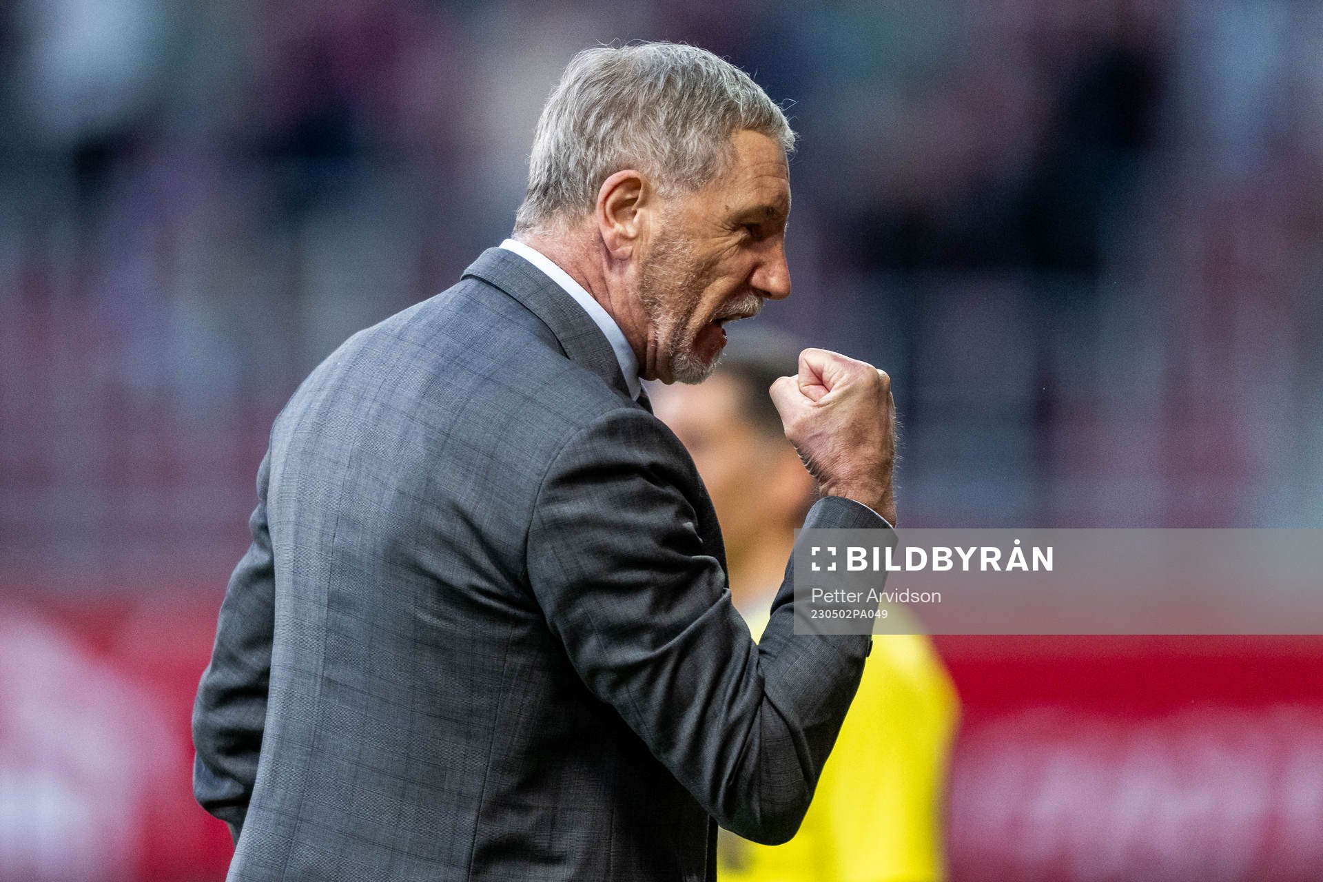 Helsingborgs tränare Stuart Baxter jublar