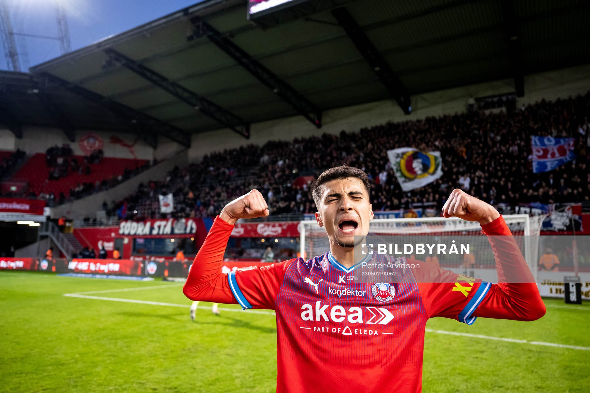 Helsingborgs Amin Al-Hamawi och Amar Muhsin jublar