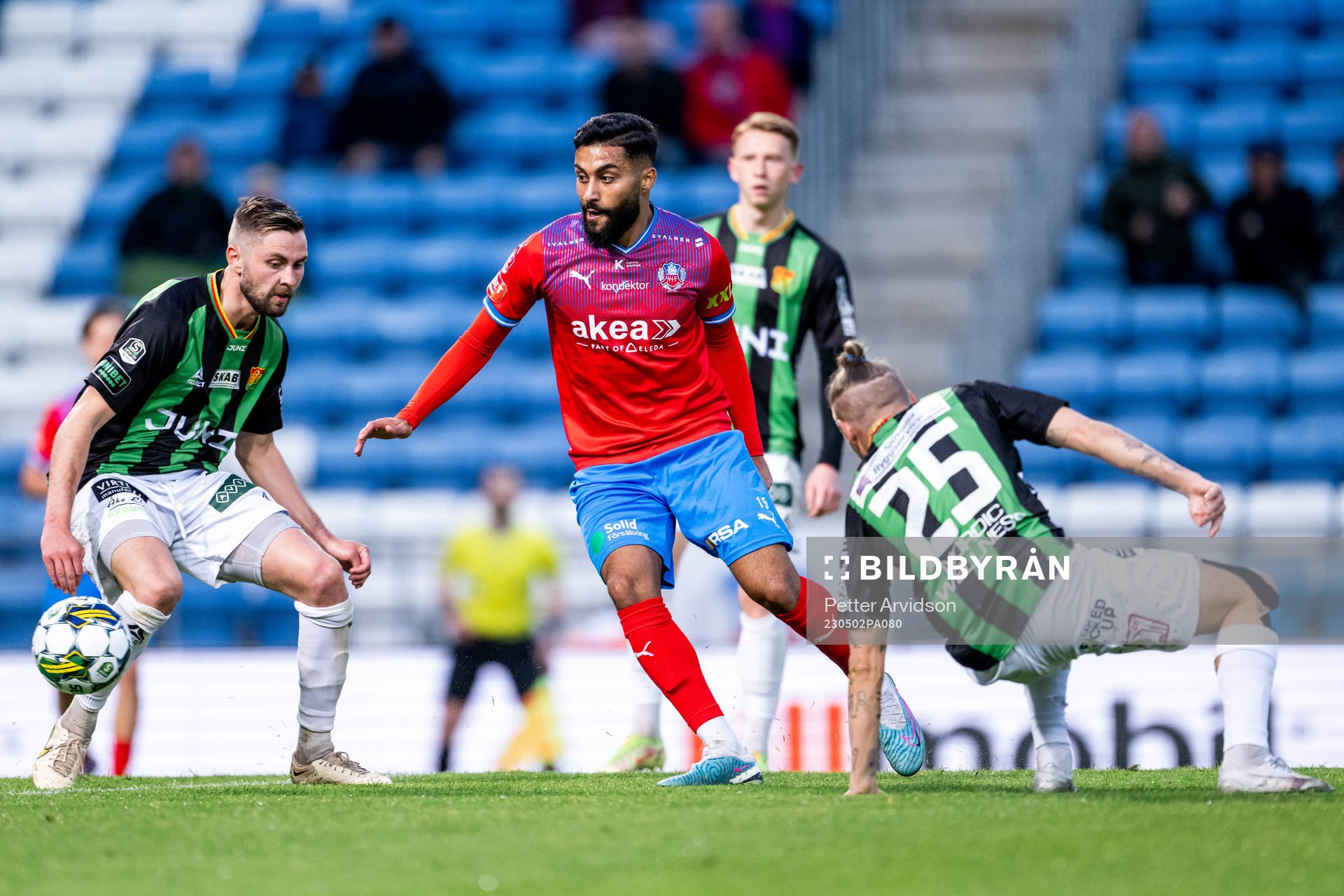 Helsingborgs Amin Al-Hamawi och GAISs Axel Norén
