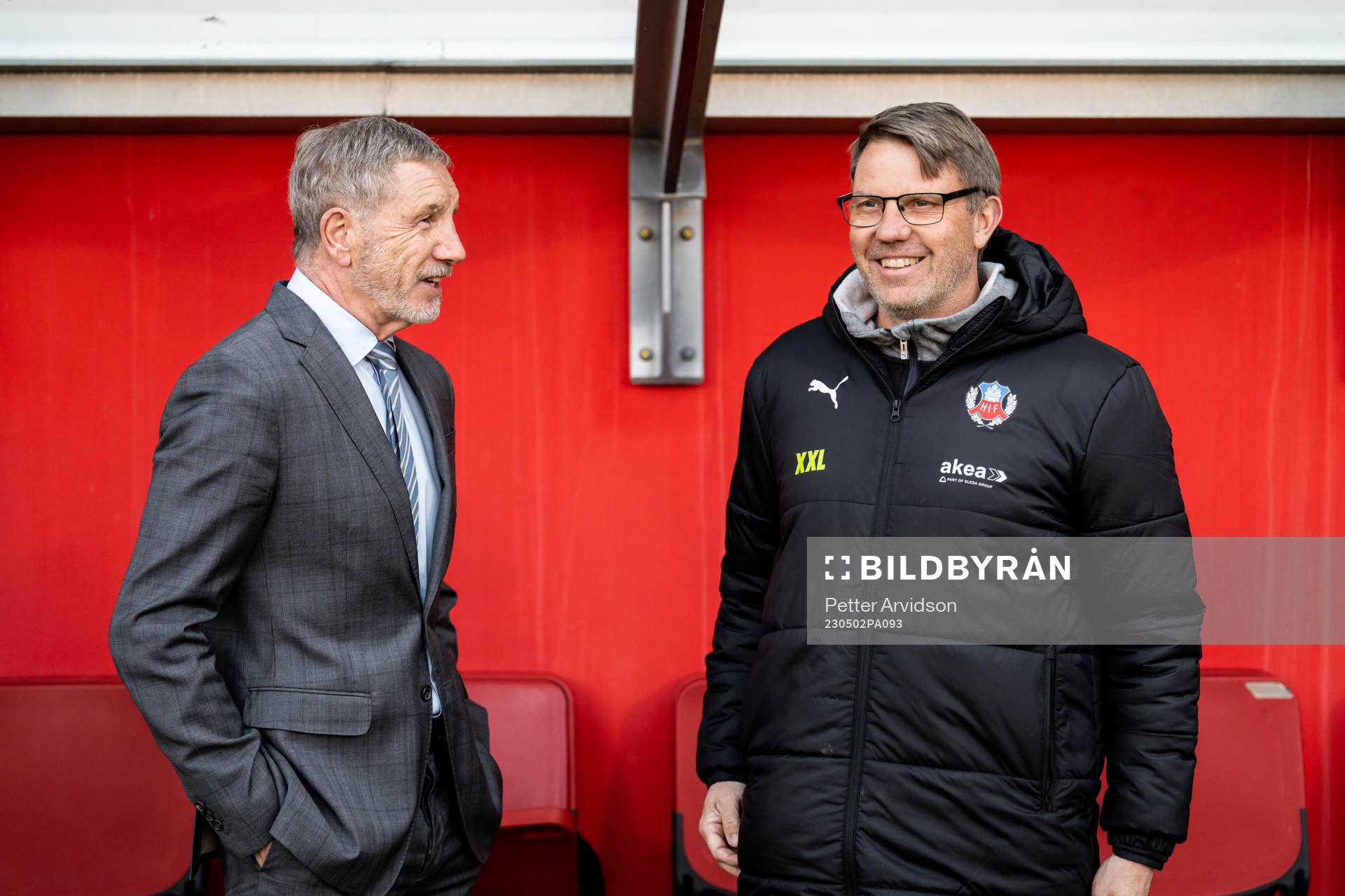 Helsingborgs tränare Stuart Baxter och assisterande