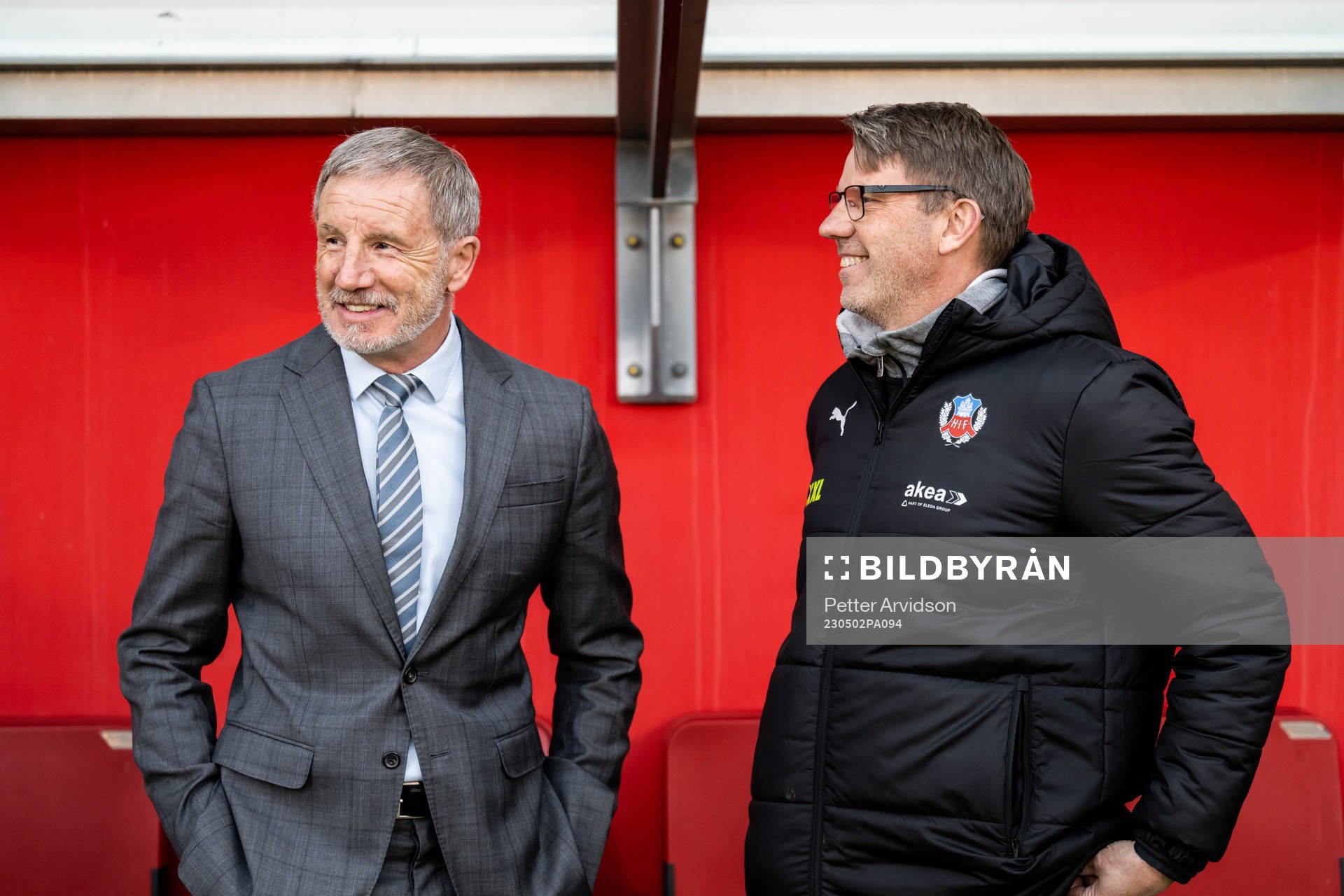 Helsingborgs tränare Stuart Baxter och assisterande