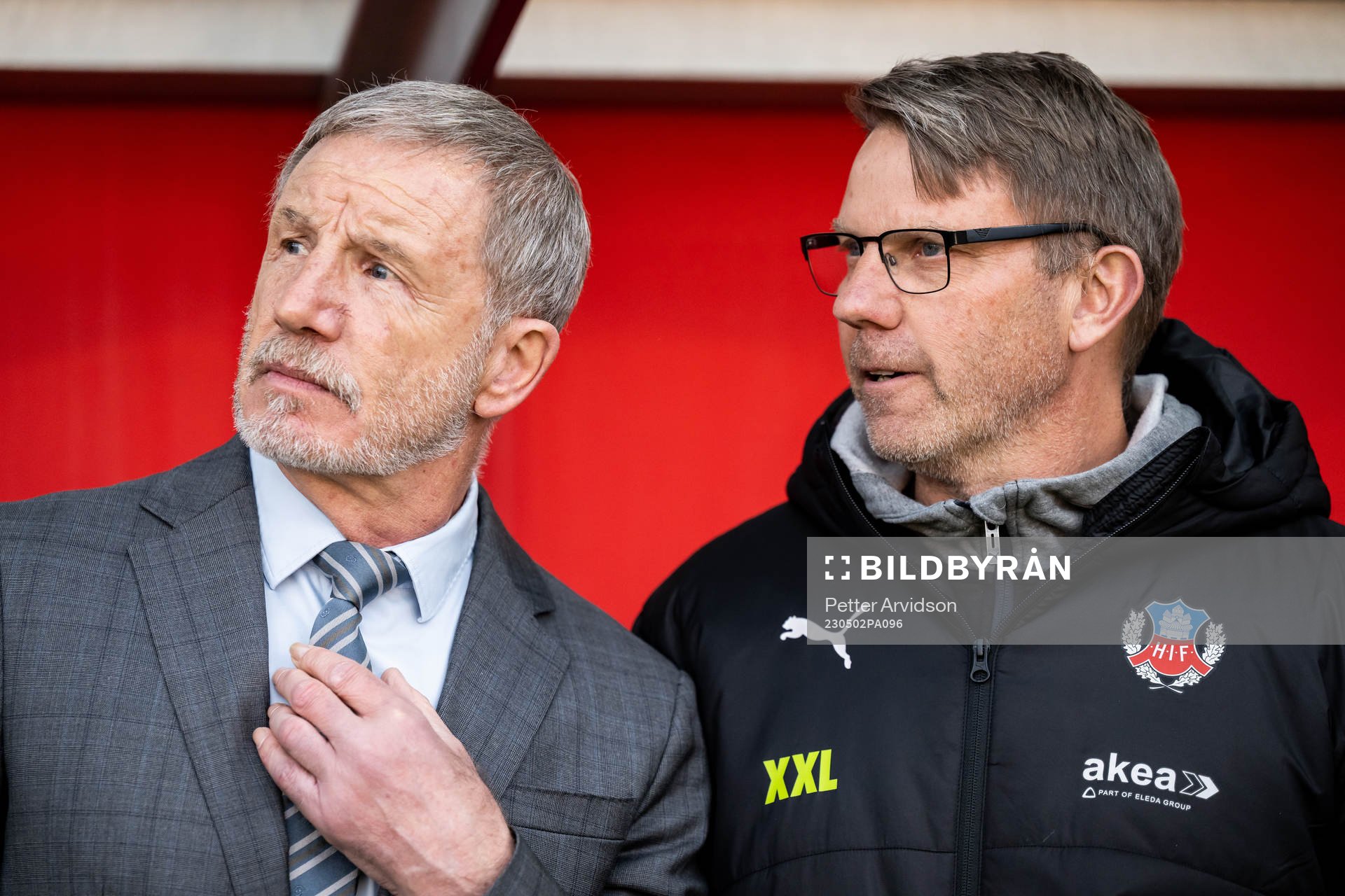 Helsingborgs tränare Stuart Baxter och assisterande