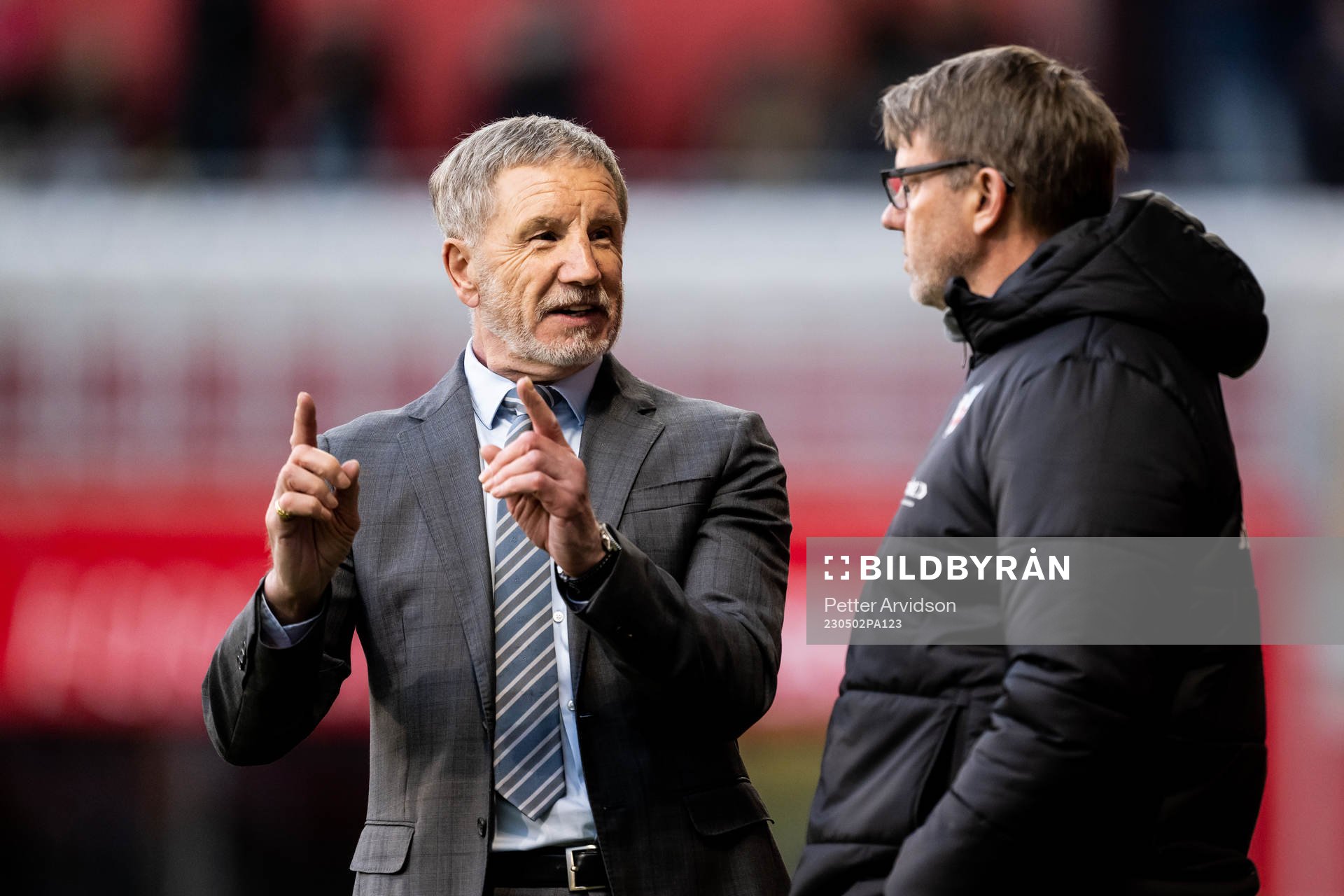 Helsingborgs tränare Stuart Baxter och assisterande