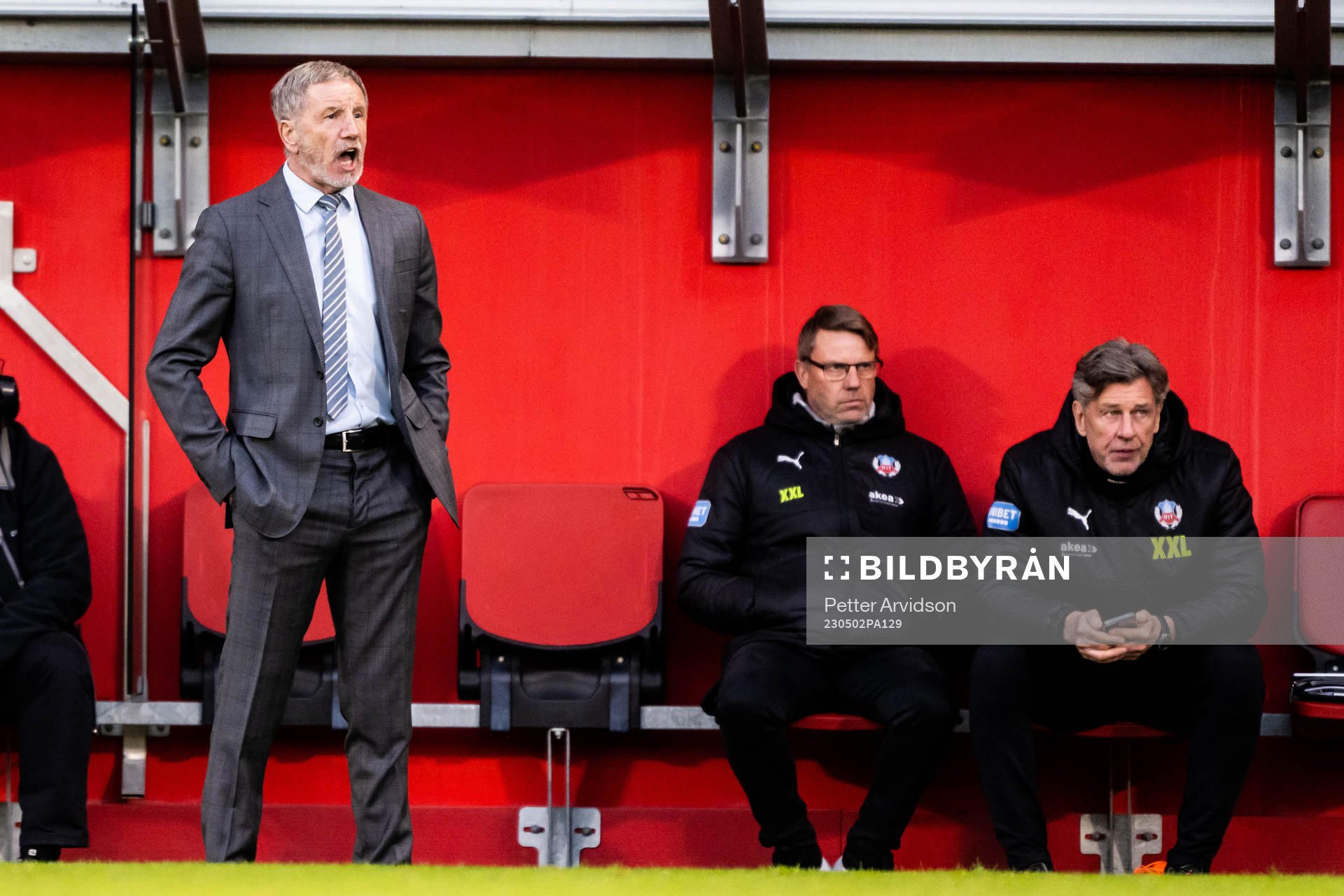 Helsingborgs tränare Stuart Baxter, assisterande tränare