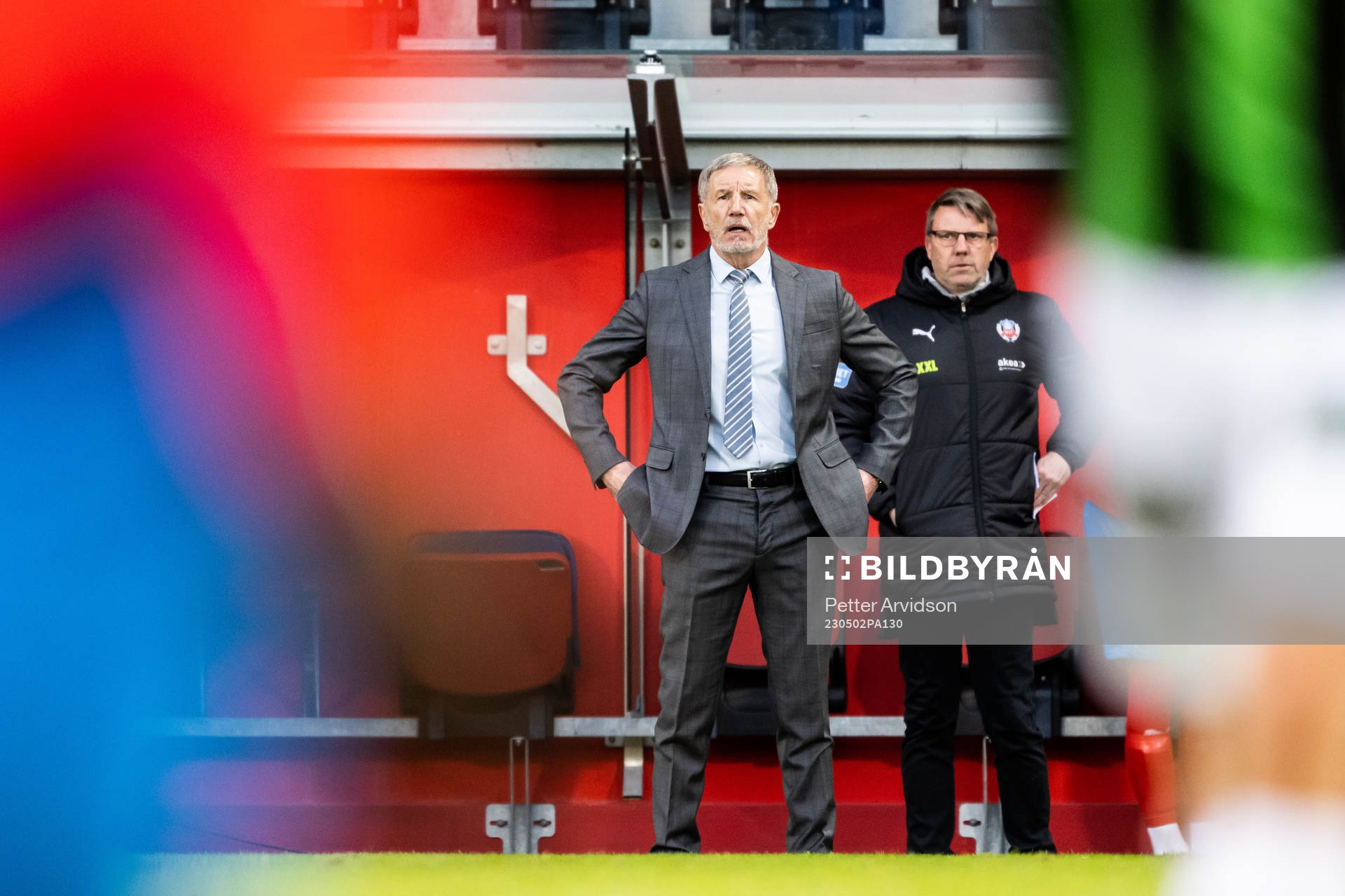 Helsingborgs tränare Stuart Baxter och assisterande