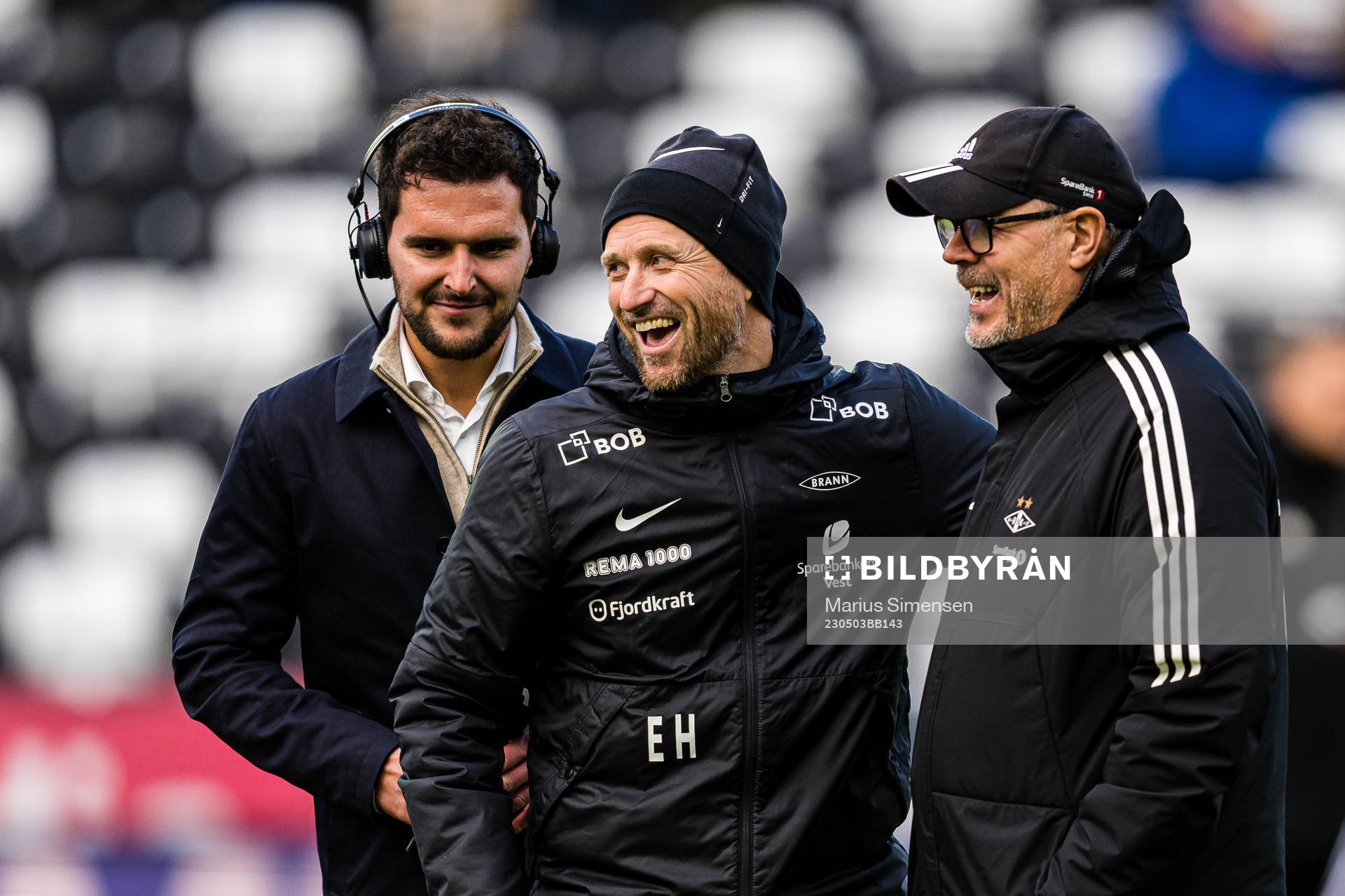 Eirik Horneland, head coach of Brann, and Kjetil Rekdal,