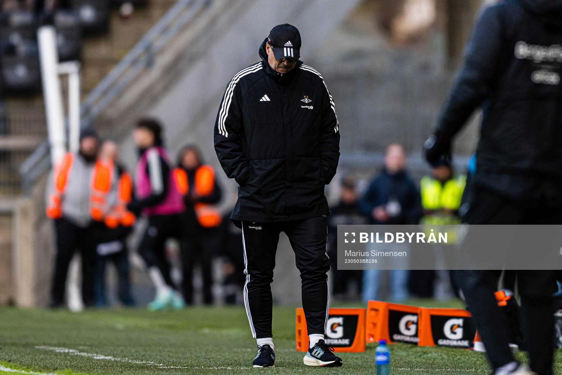 Kjetil Rekdal, head coach of Rosenborg, looks dejected