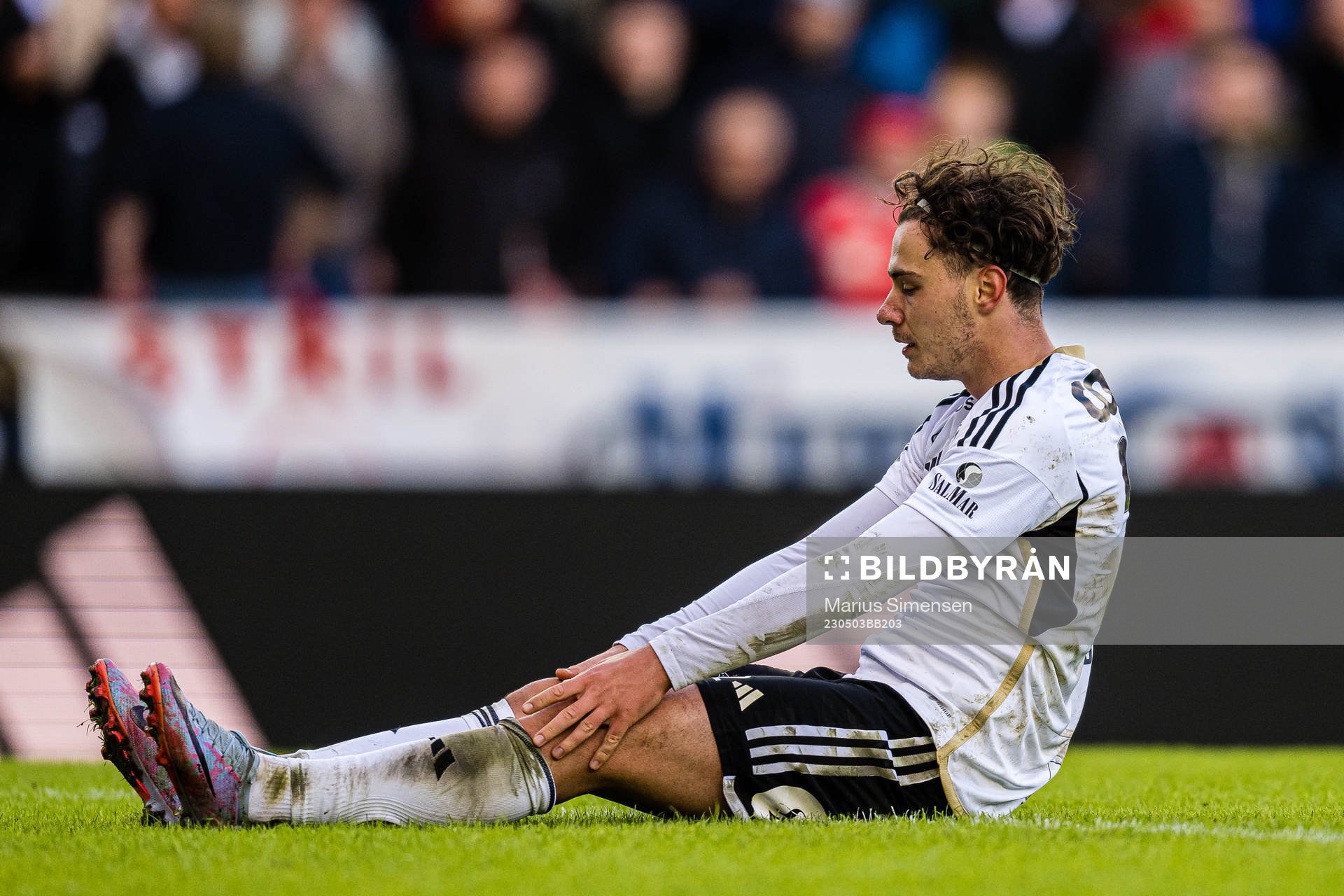 Agon Sadiku of Rosenborg reacts