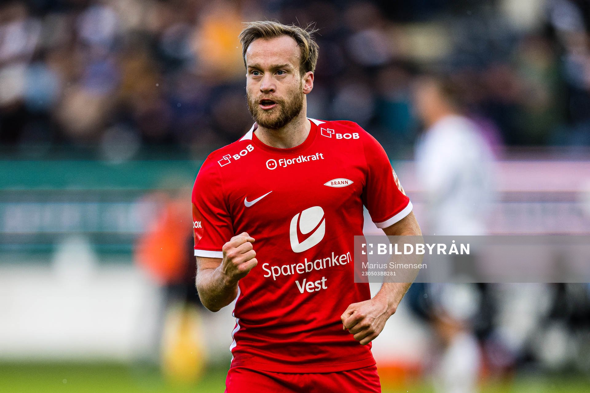 Bård Finne of Brann celebrates