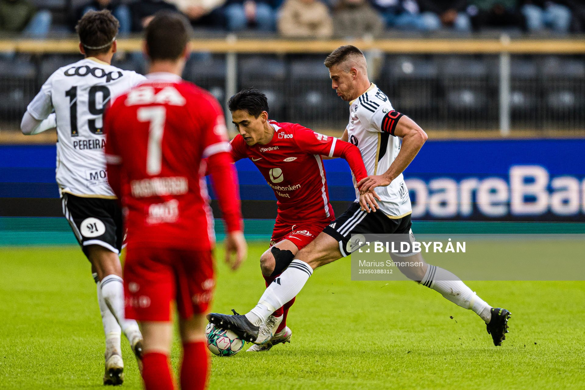 Svenn Crone of Brann and Markus Henriksen of Rosenborg