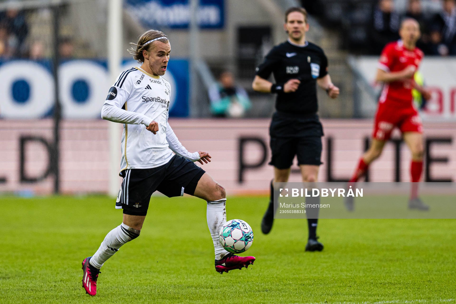 Santeri Leevi Oliver Väänänen of Rosenborg during the Eliteserien match between Rosenborg and Brann on May 3, 2023 in Trondheim.