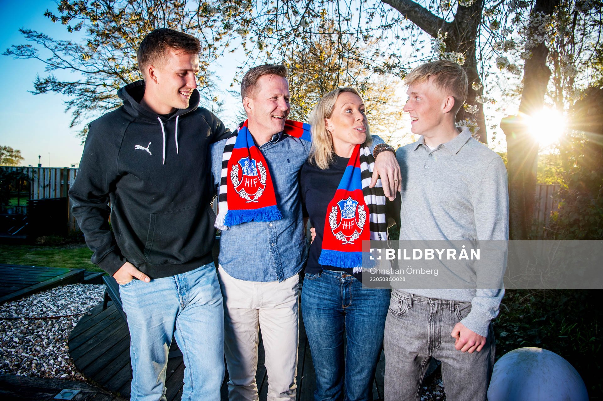 Casper Widell, Mikael Widell, Linda Widell och Melker Widell
