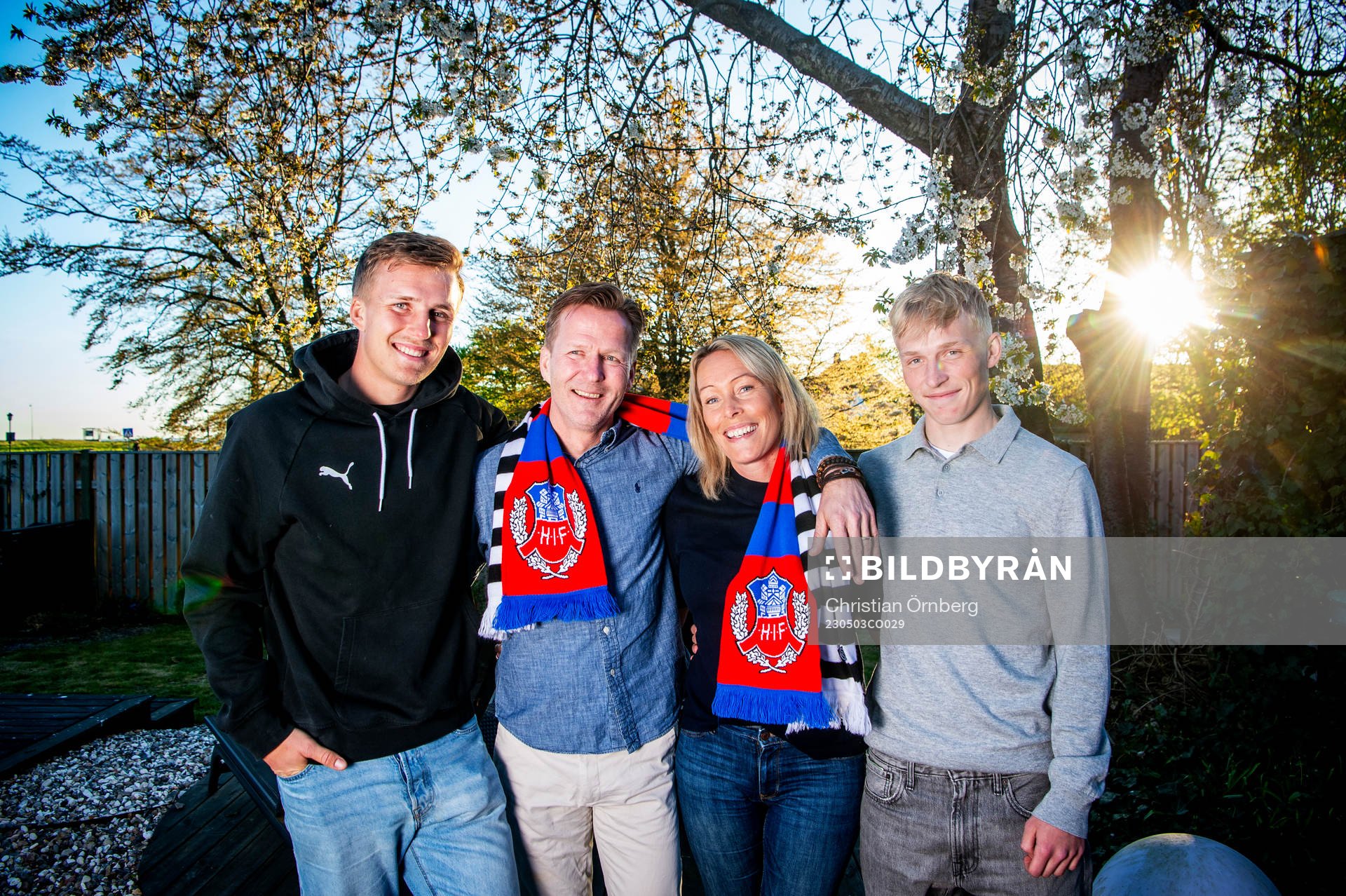 Casper Widell, Mikael Widell, Linda Widell och Melker Widell