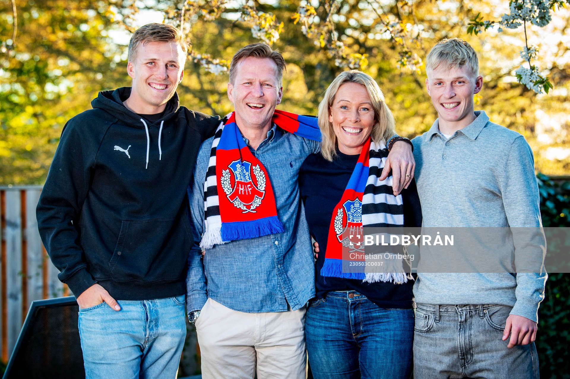 Casper Widell, Mikael Widell, Linda Widell och Melker Widell