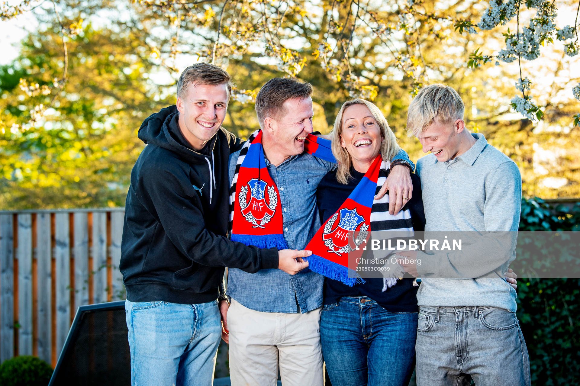 Casper Widell, Mikael Widell, Linda Widell och Melker Widell