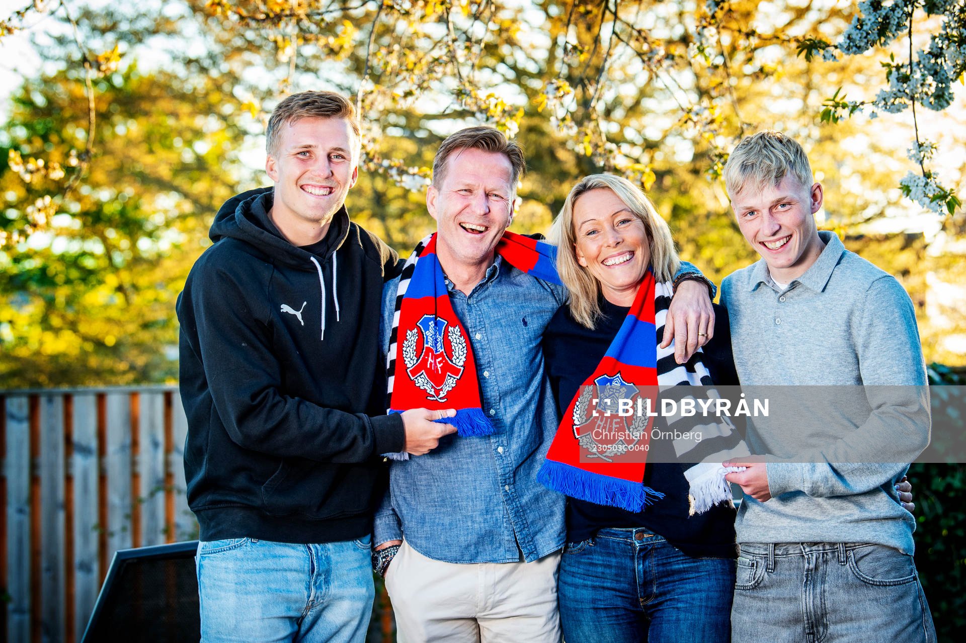 Casper Widell, Mikael Widell, Linda Widell och Melker Widell