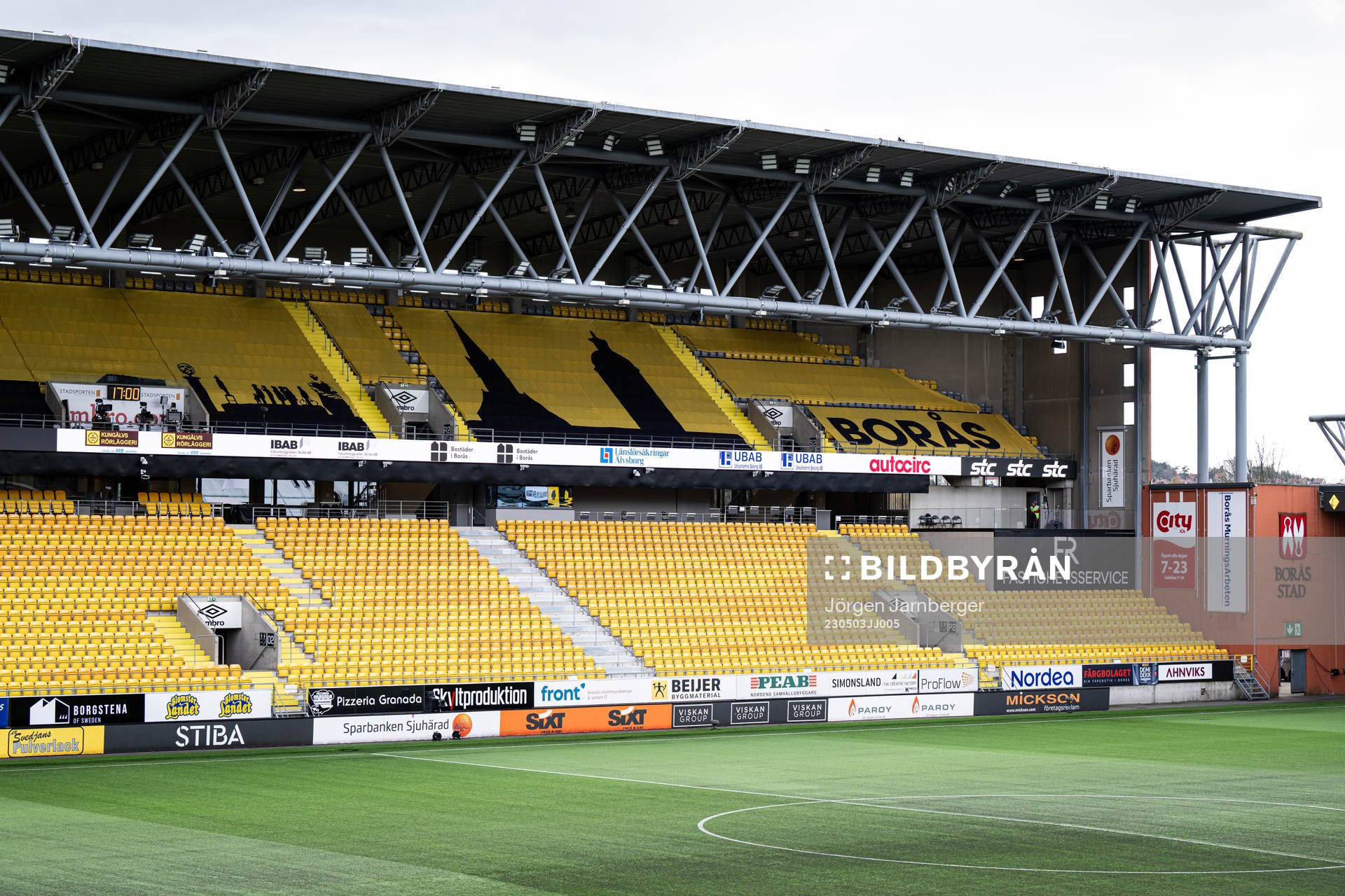 Borås Arena med läktare interiört