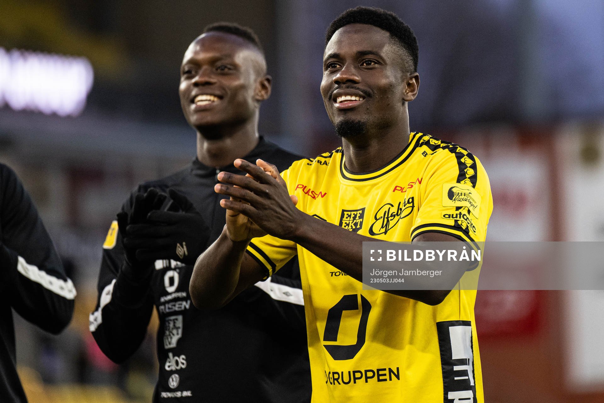 Elfsborgs Michael Baidoo jublar