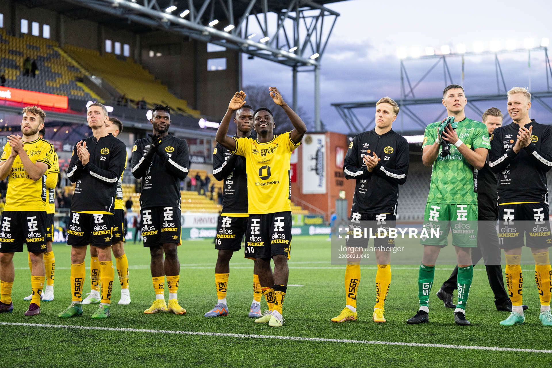 Elfsborgs spelare jublar
