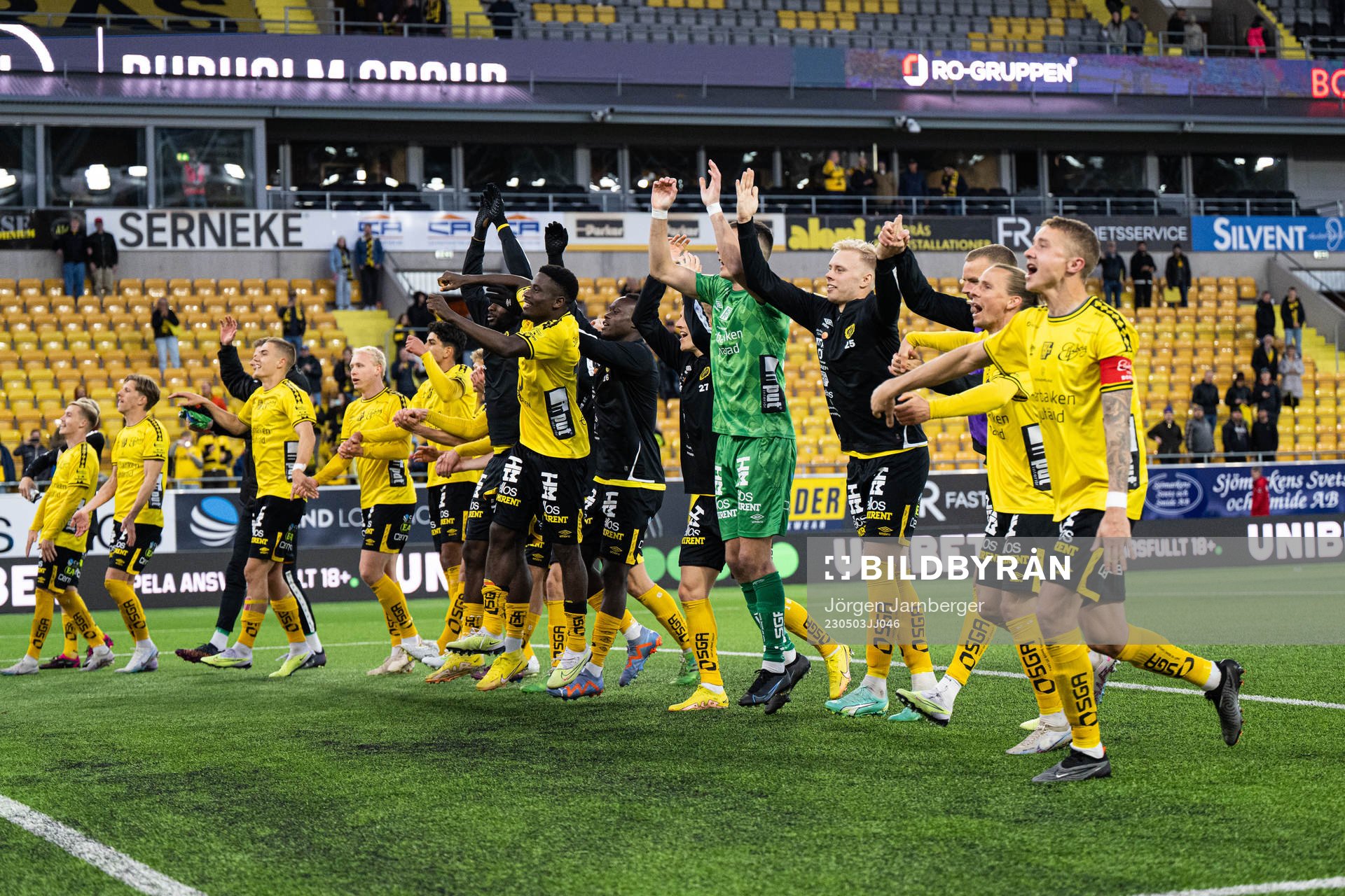 Elfsborgs spelare jublar
