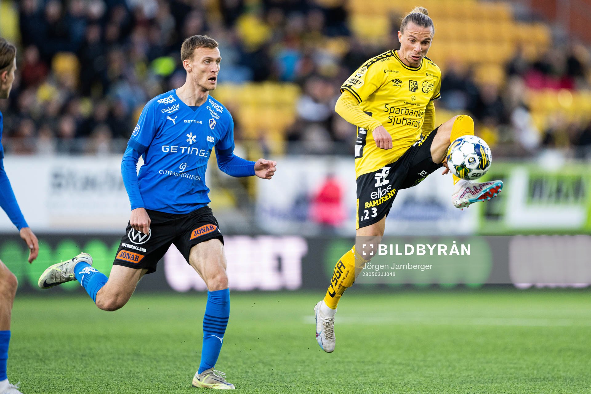 Halmstads Viktor Granath och Elfsborgs Niklas Hult