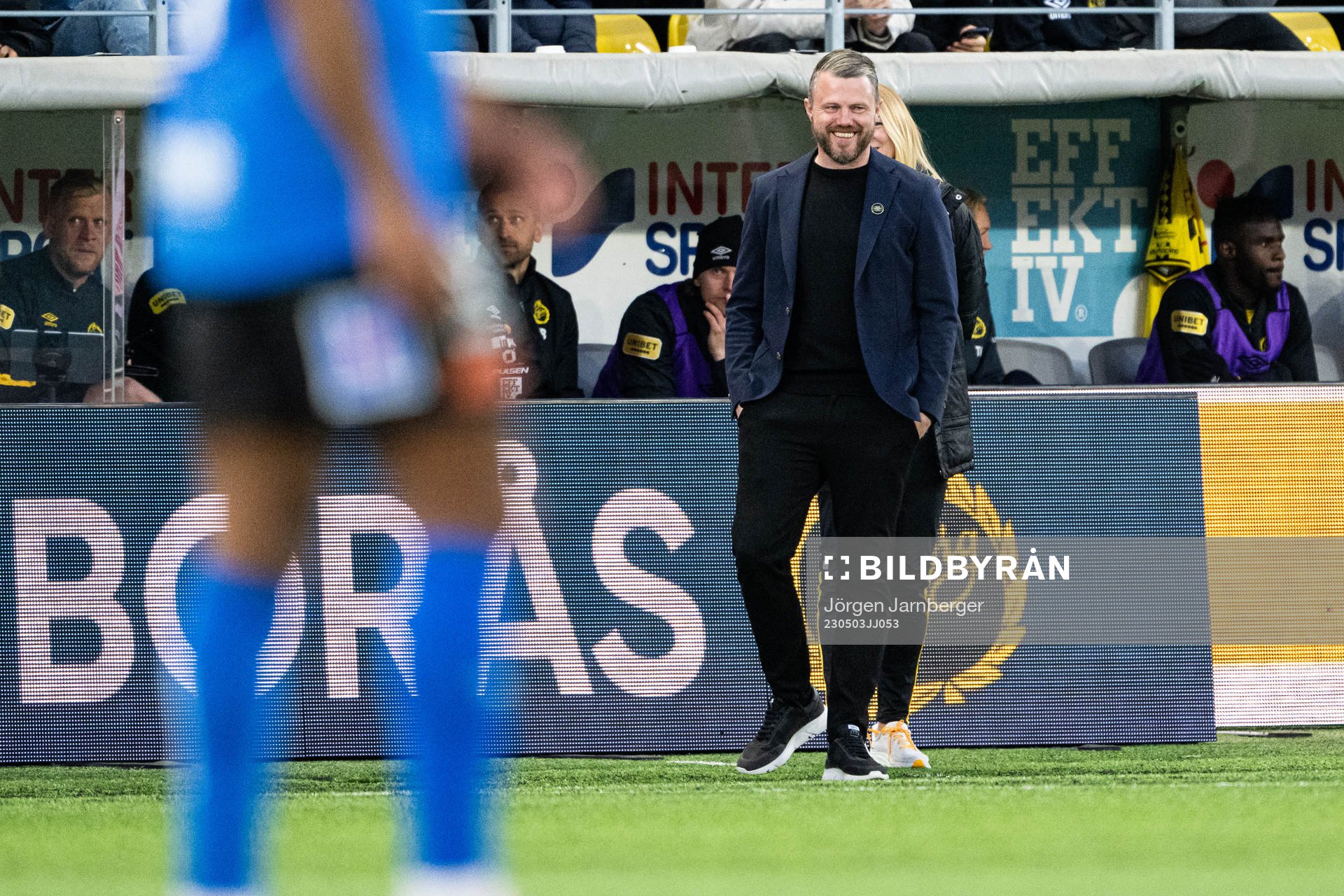 Elfsborgs manager Jimmy Thelin är glad