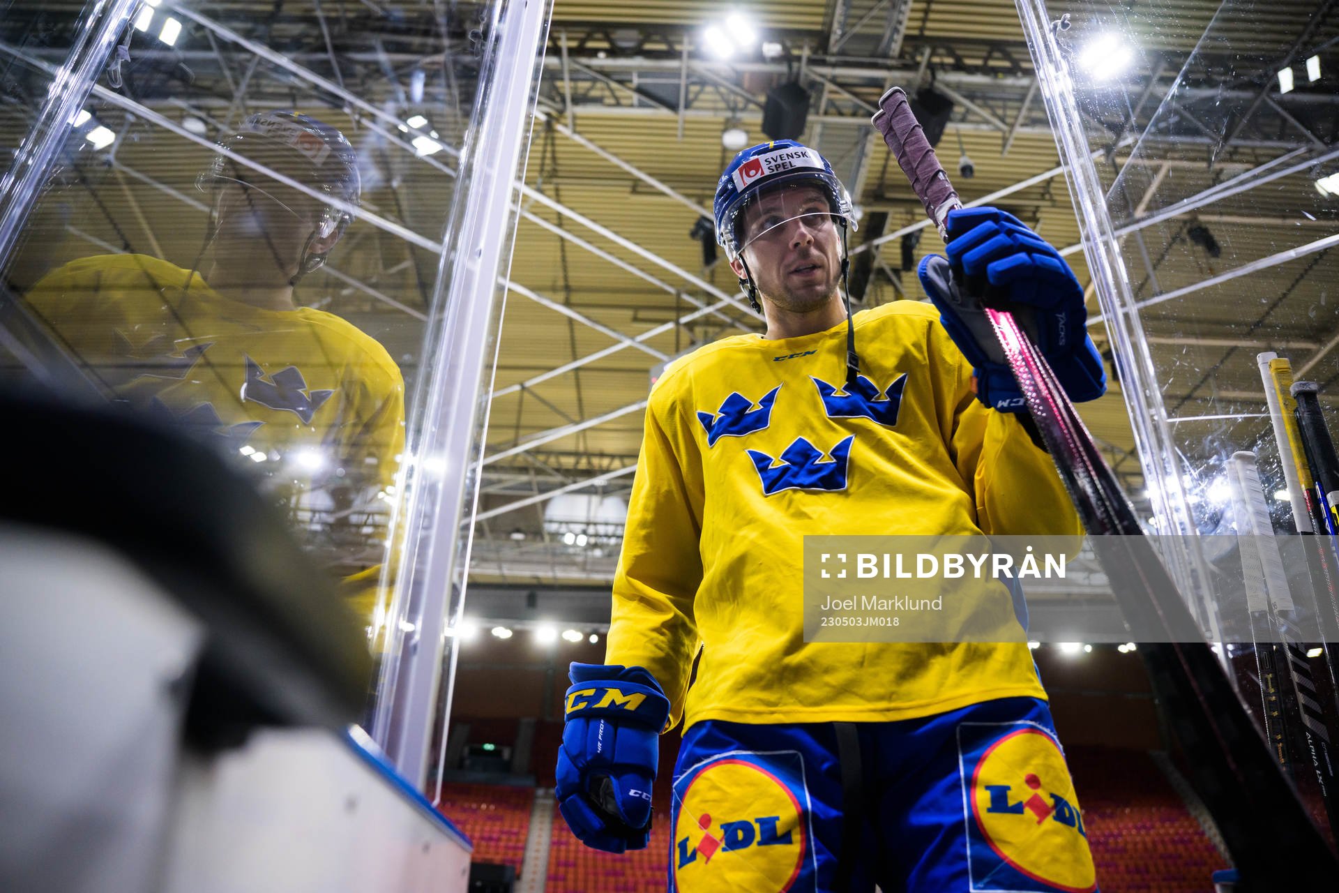 Henrik Tömmernes of Sweden at a practice session