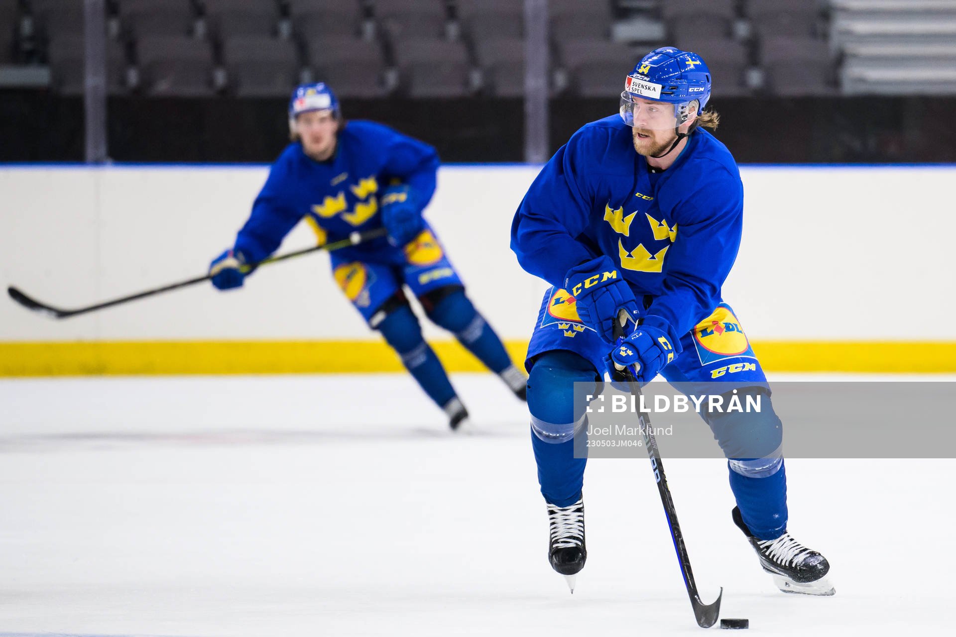 Anton Lindholm of Sweden at a practice session