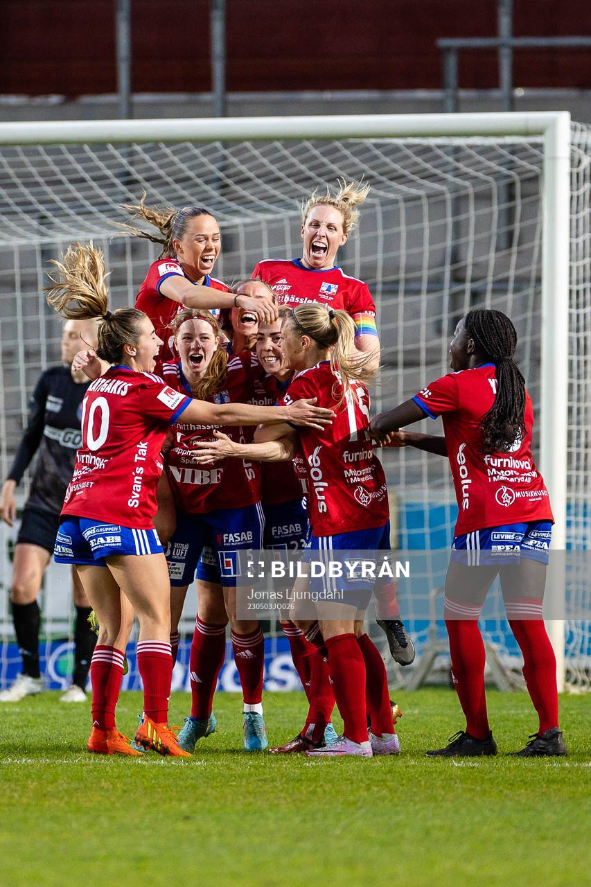 Vittsjös spelare jublar