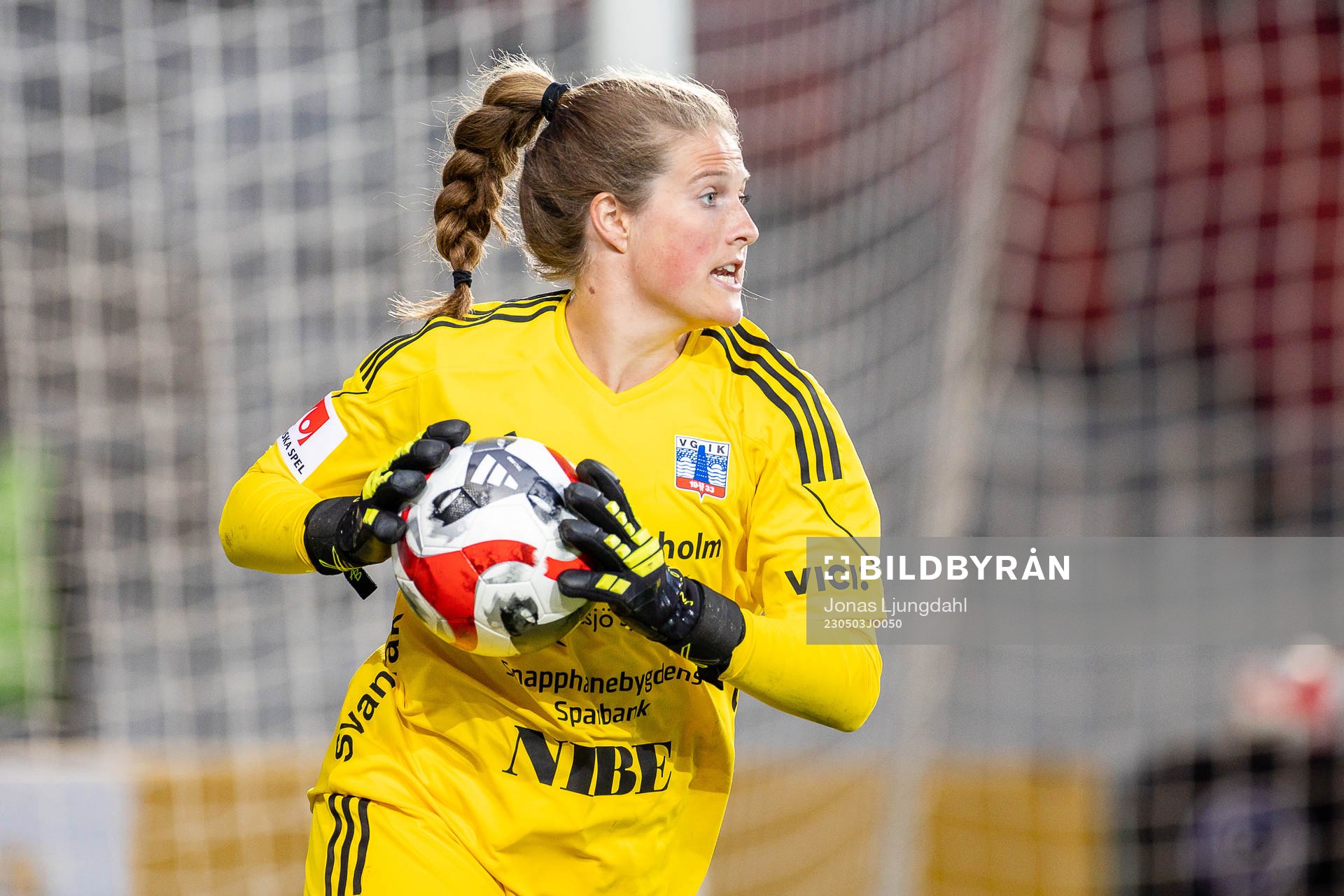 Vittsjös målvakt Elaine Margret Burdett