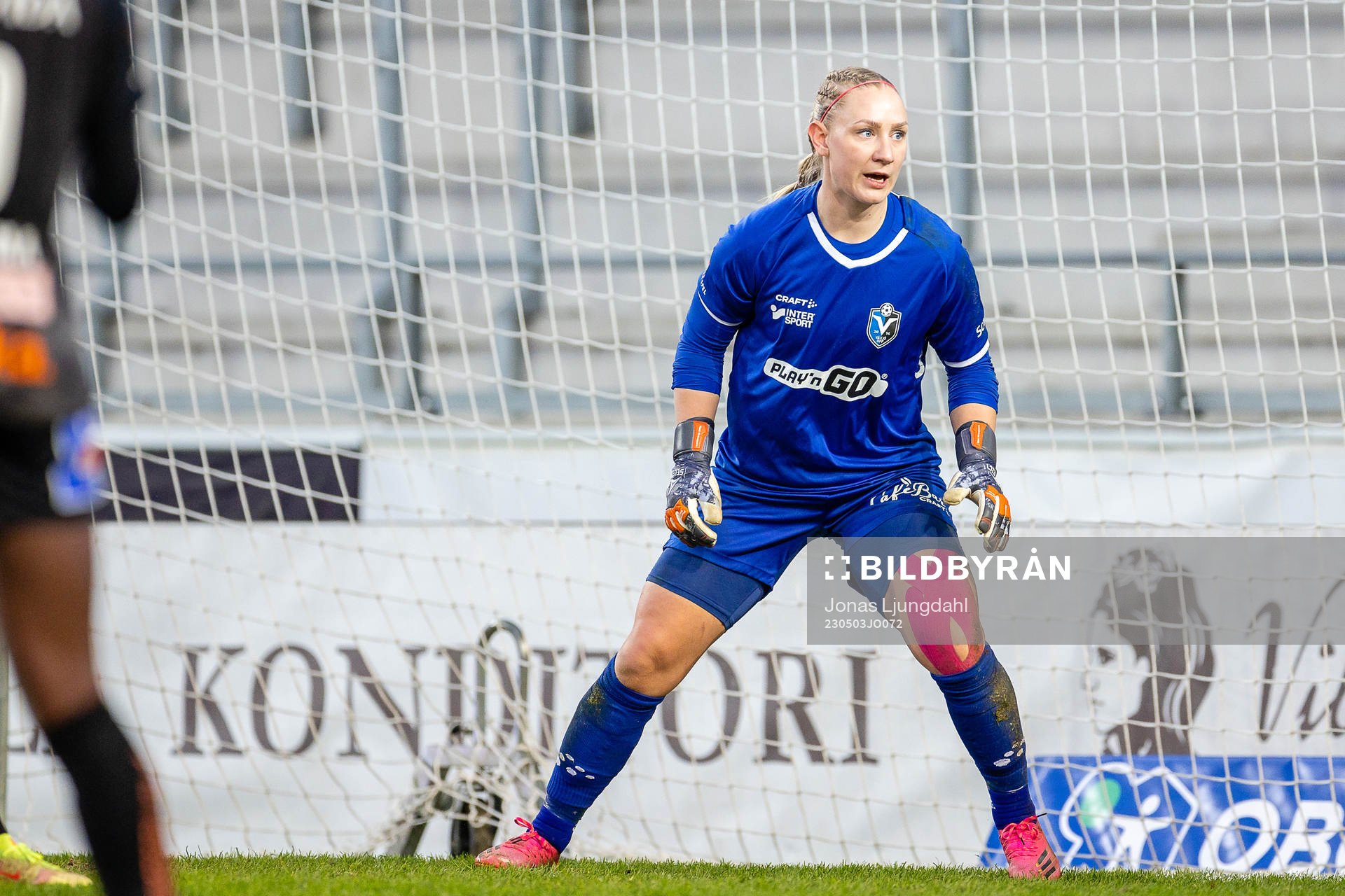 Växjö DFFs målvakt Louise Högrell Ledbetter