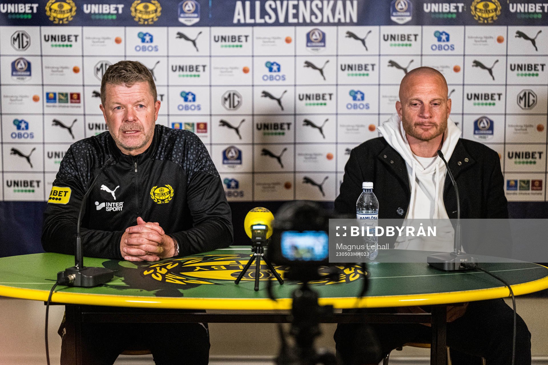 Mjällbys tränare Anders Torstensson och AIKs tränare