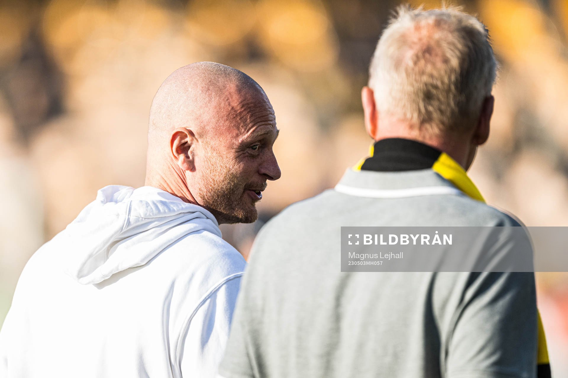 AIKs tränare Andreas Brännström och Mjällbys sportchef