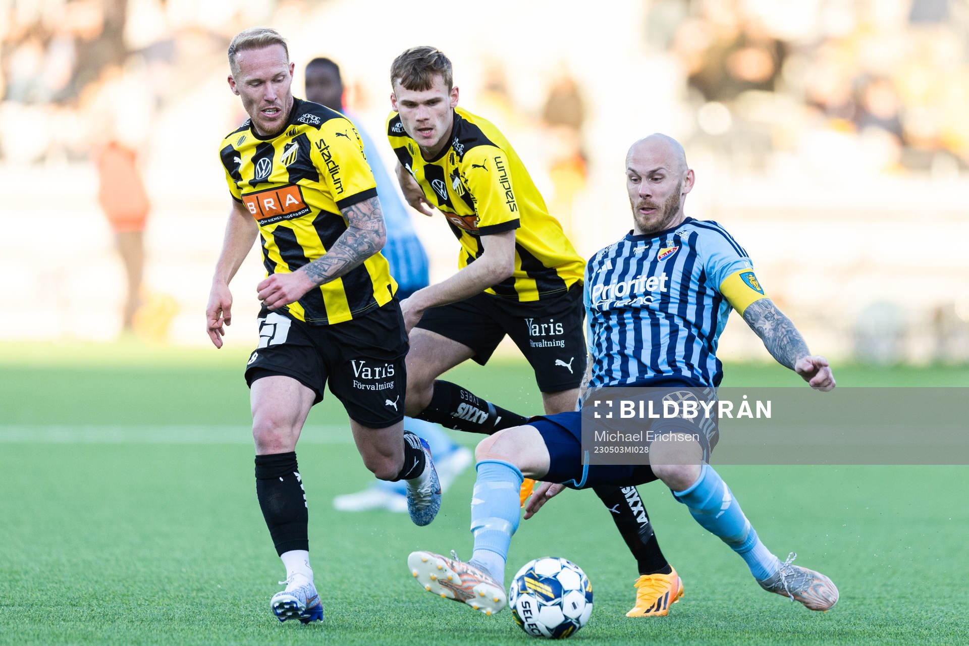 Häckens Mikkel Rygaard Jensen och Oscar Uddenäs mot