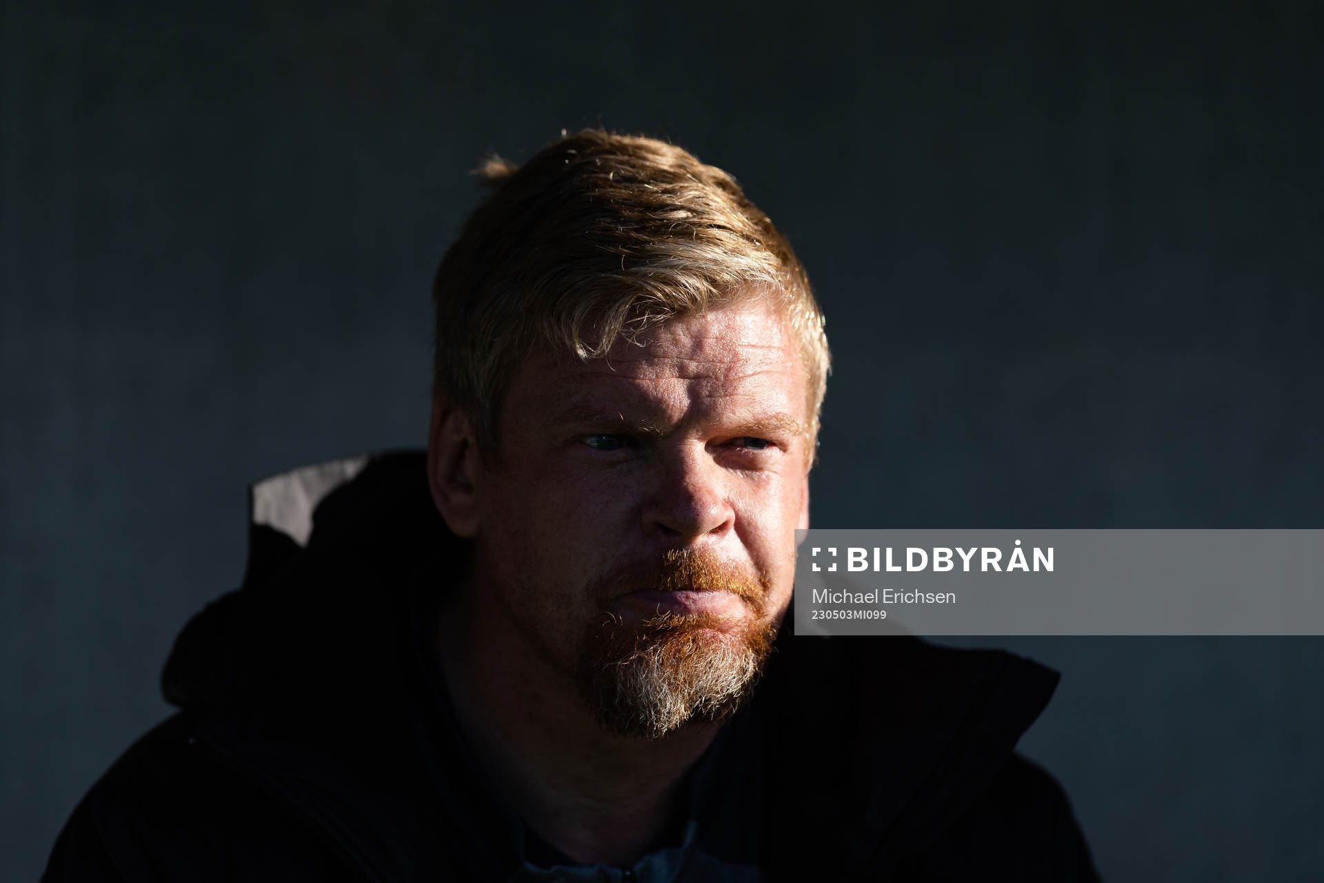 Häckens målvaktstränare Christoffer Källqvist   innan