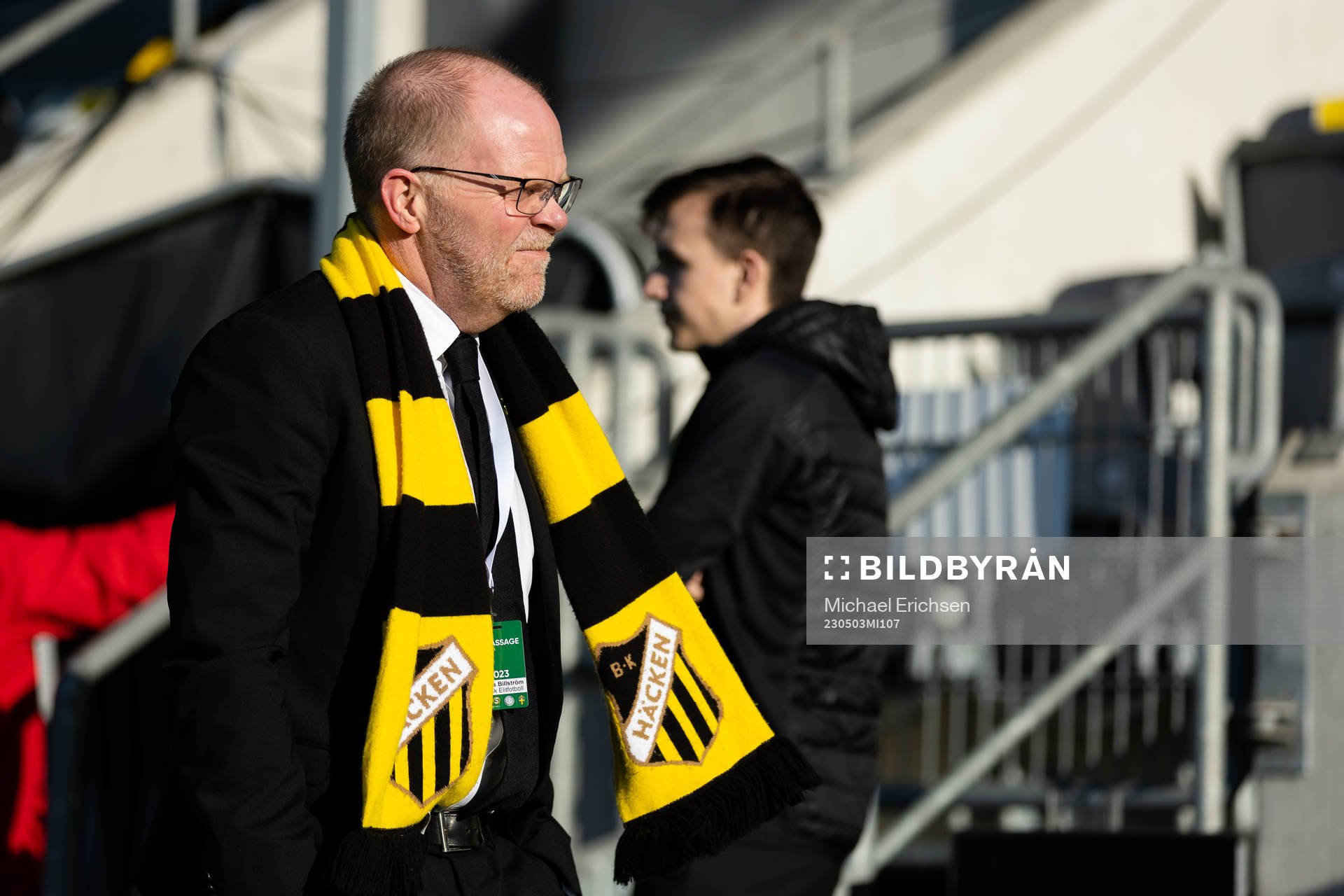 Häckens ordförande Anders Billström innan