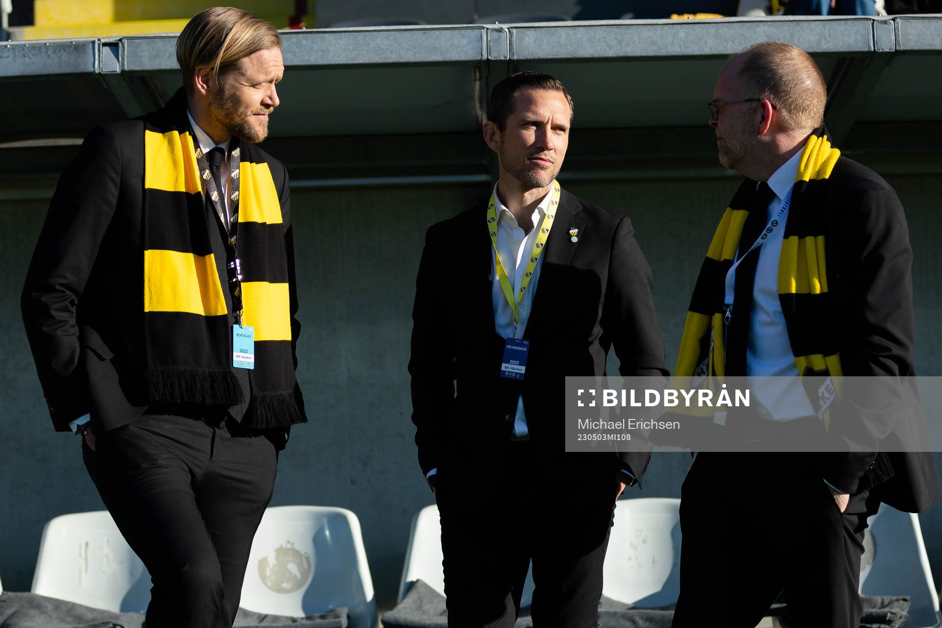 Häckens klubbchef Marcus Jodin, sportchef Martin Ericsson