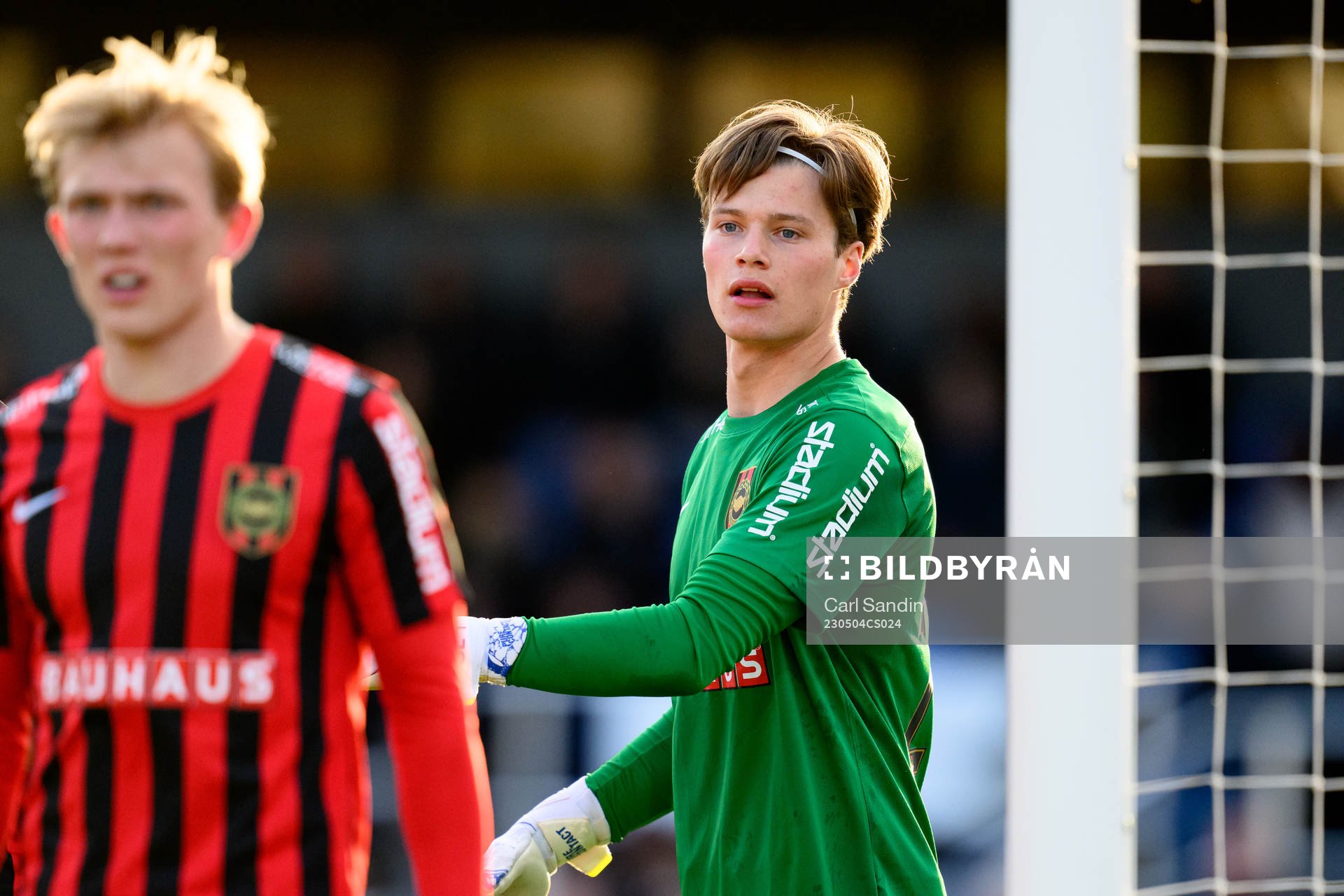 Brommapojkarnas målvakt Filip Sidklev