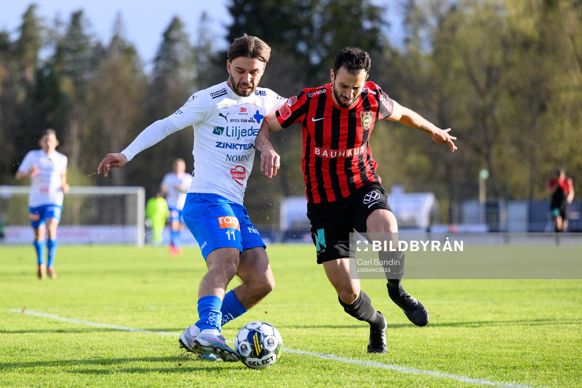 Värnamos Edvin Becirovic och Brommapojkarnas André Calisir