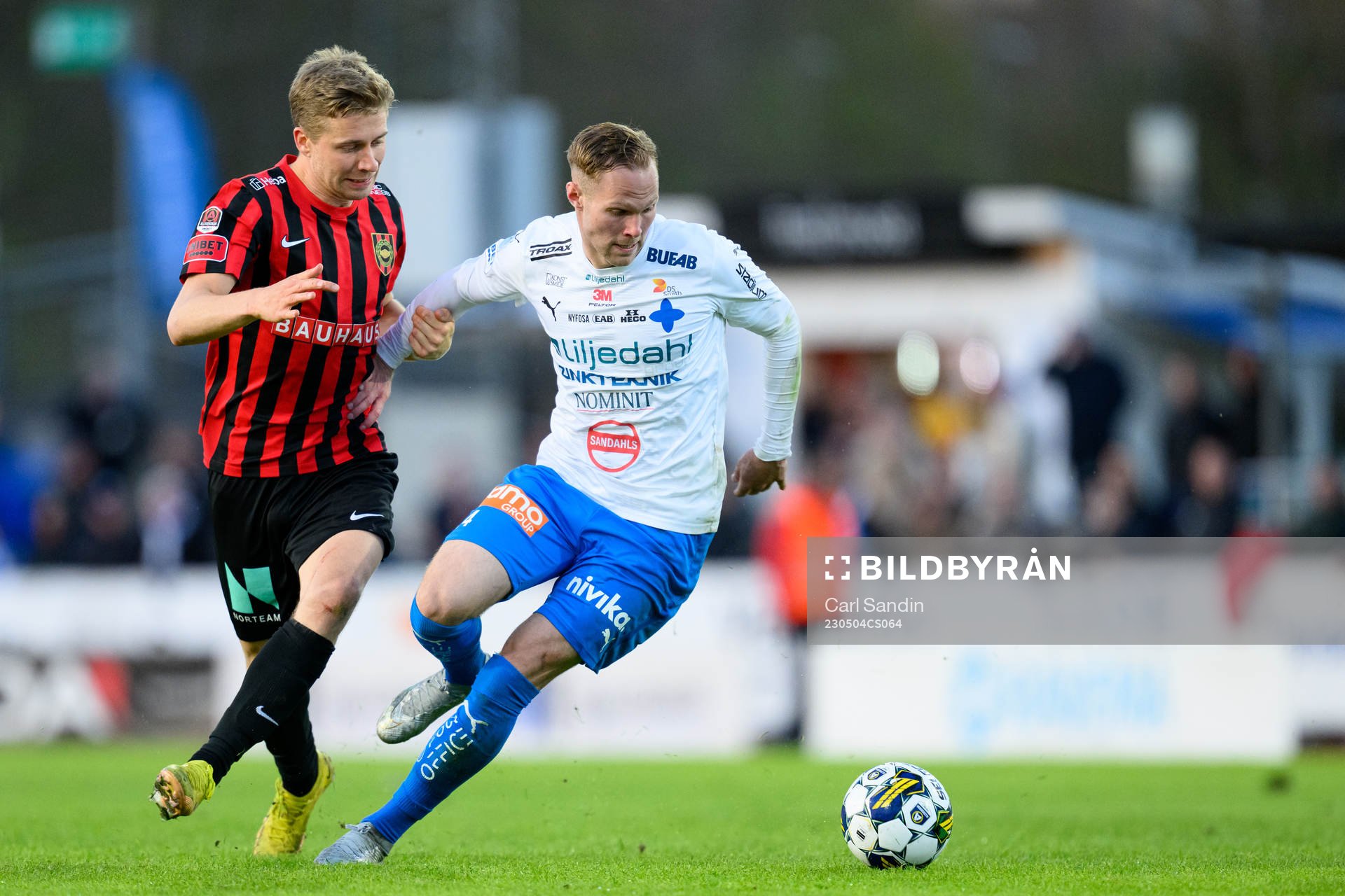 Brommapojkarnas Ludvig Fritzson och Värnamos Gustav Engvall