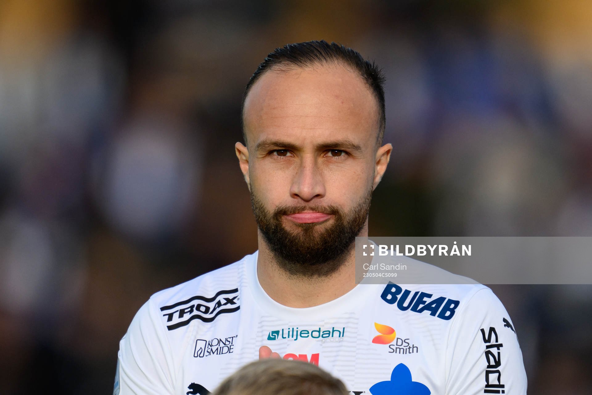 Värnamos Evaldo Nascimento Lamaur Neto vid lineup innan